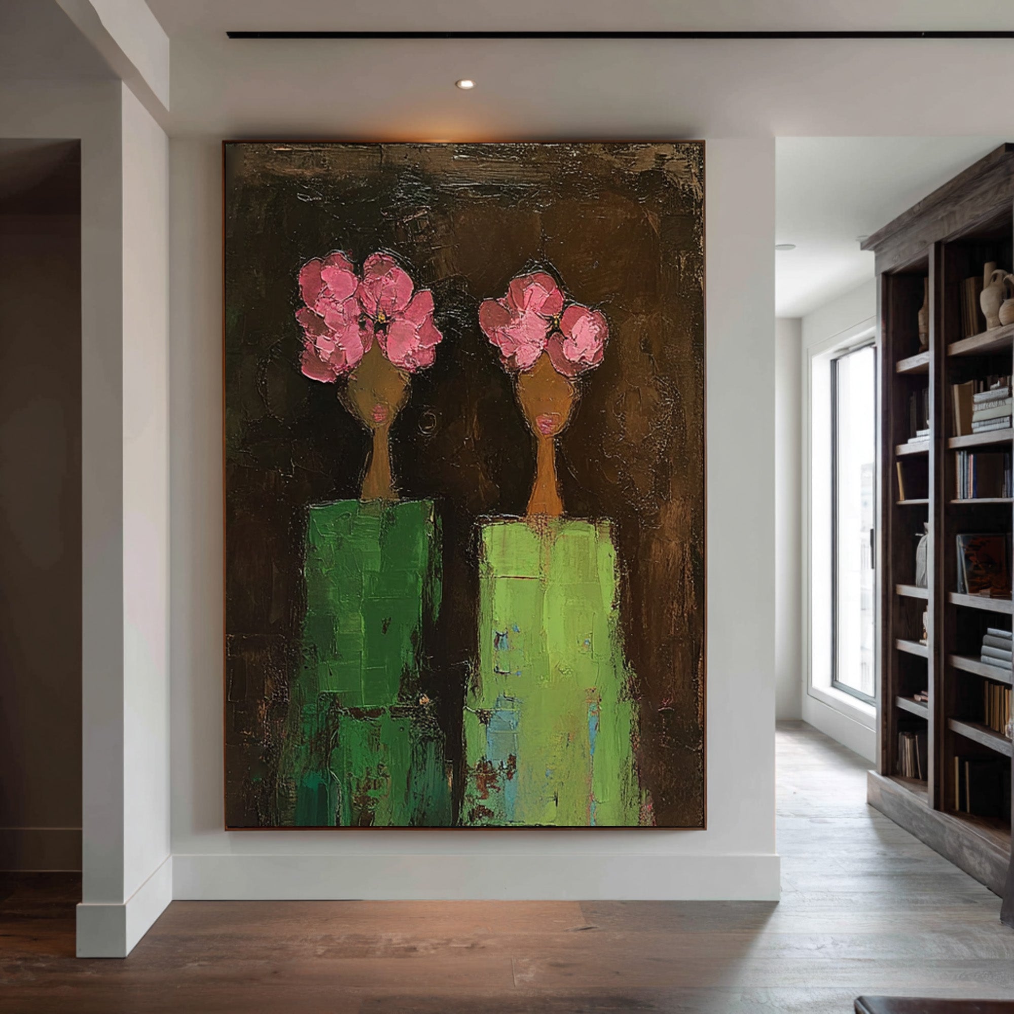 Modern Abstract Figurative Wall Art - Canvas Painting | KelorArt