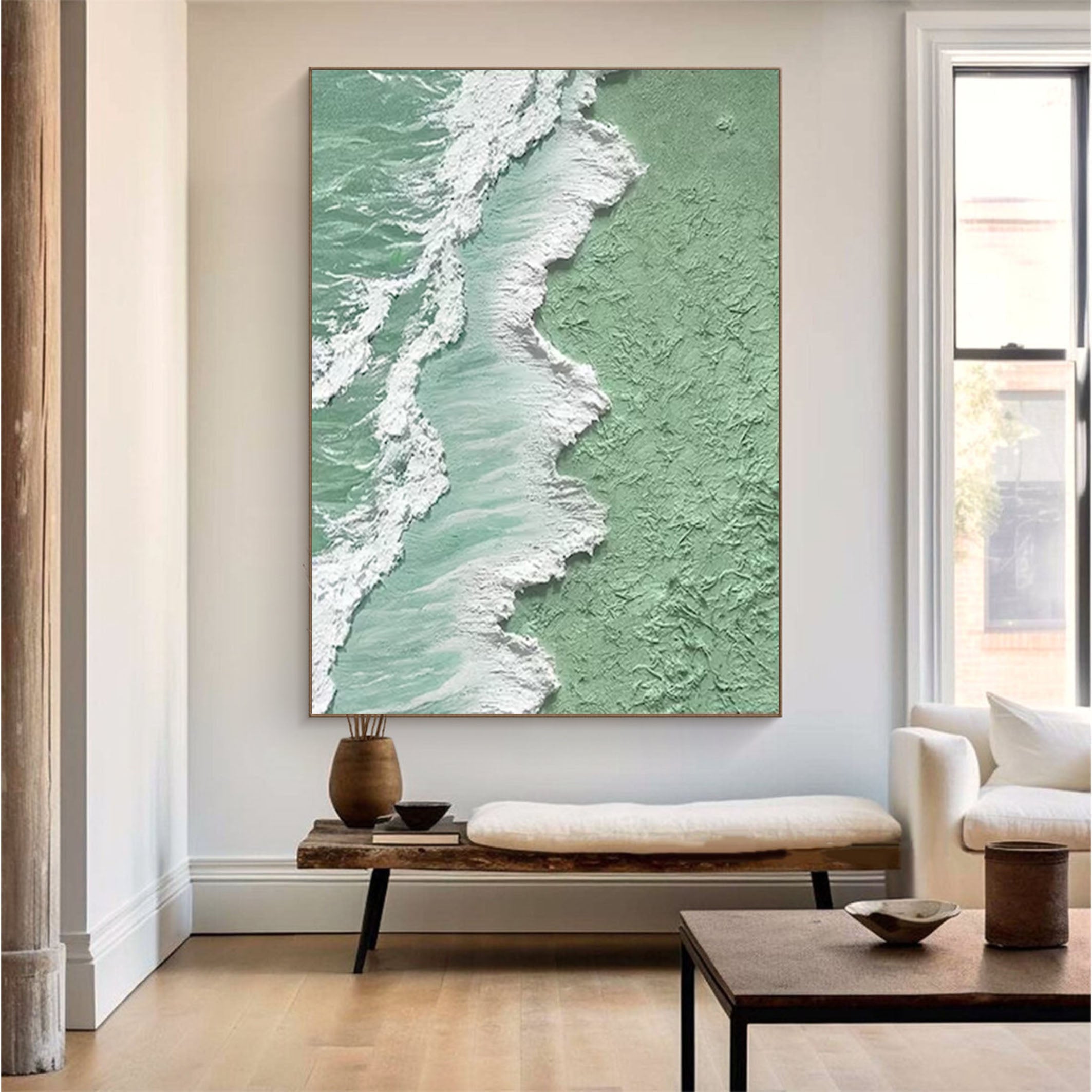 Textured Coastal Canvas Art