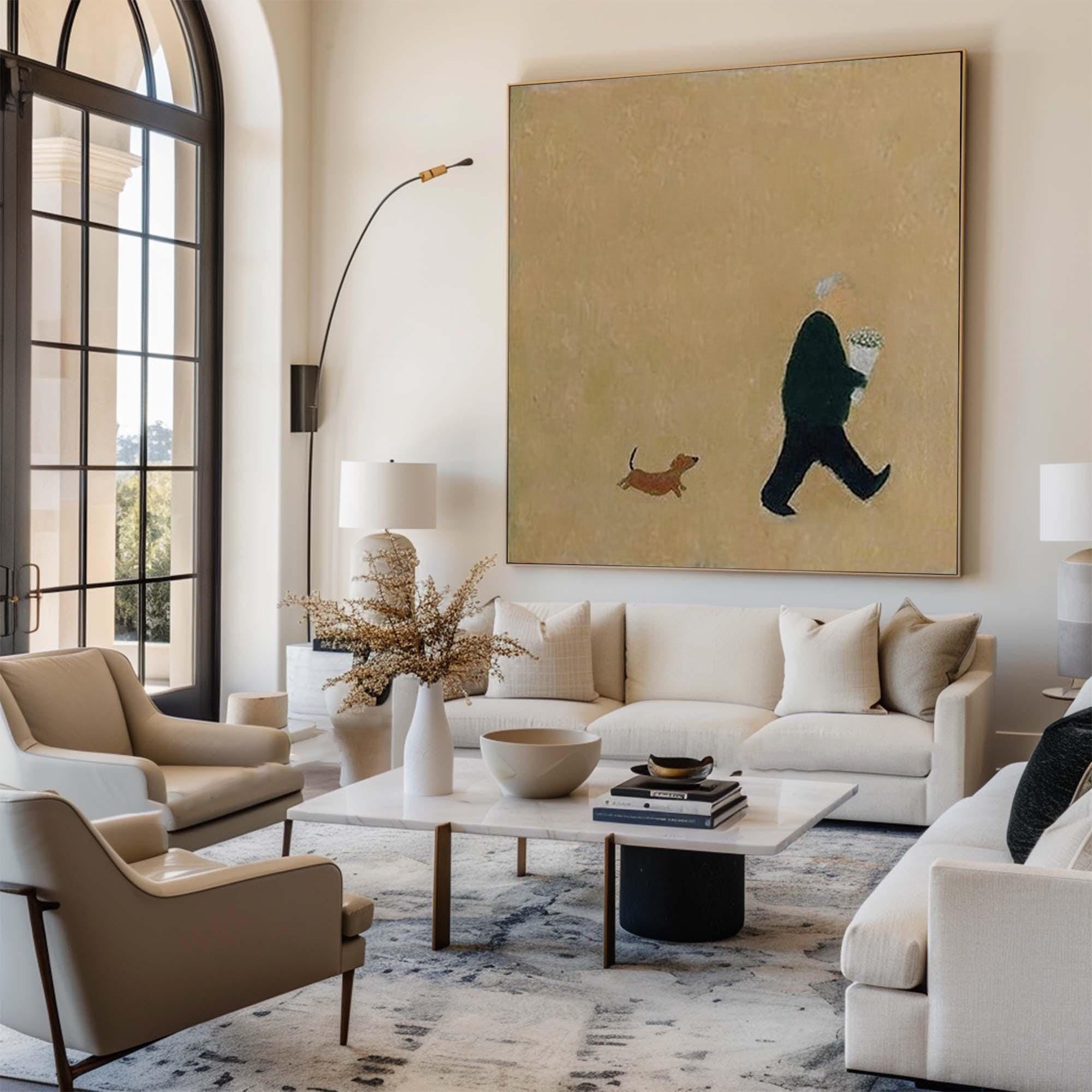 Warm Tone Large Abstract Art | KelorArt #CZ 023