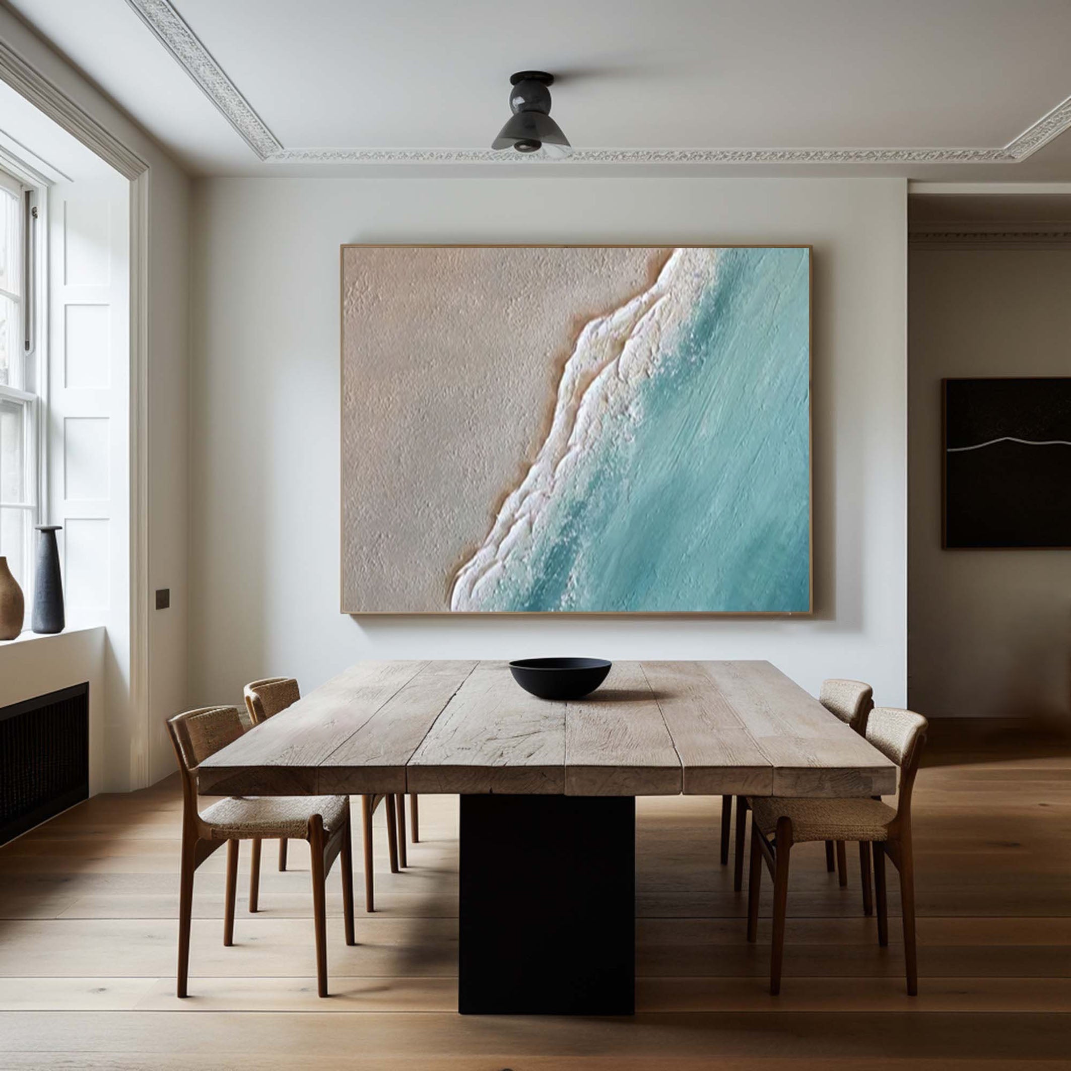 Tranquil Coastal Landscape Art for Contemporary Decor #OP053