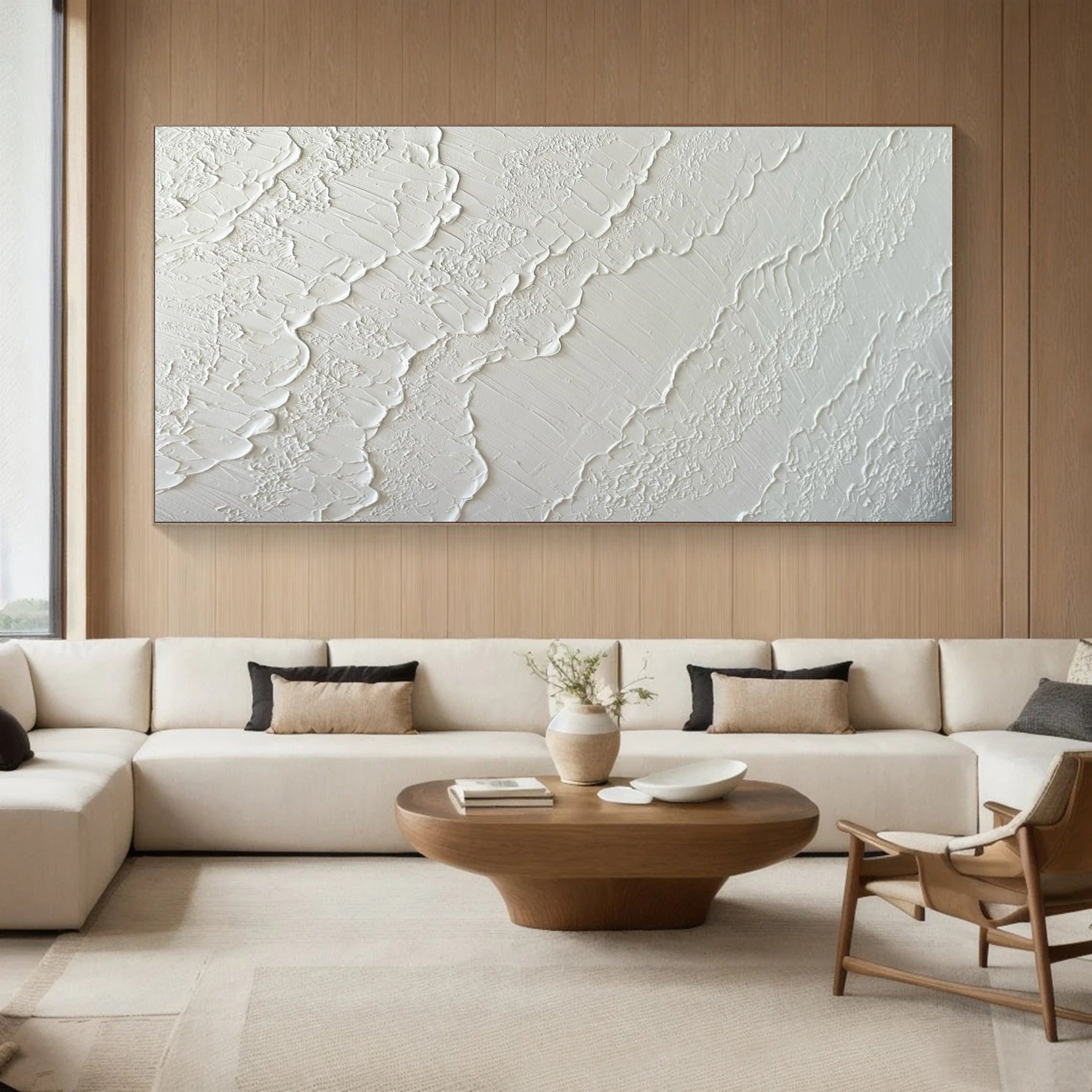 Modern White Texture Artwork