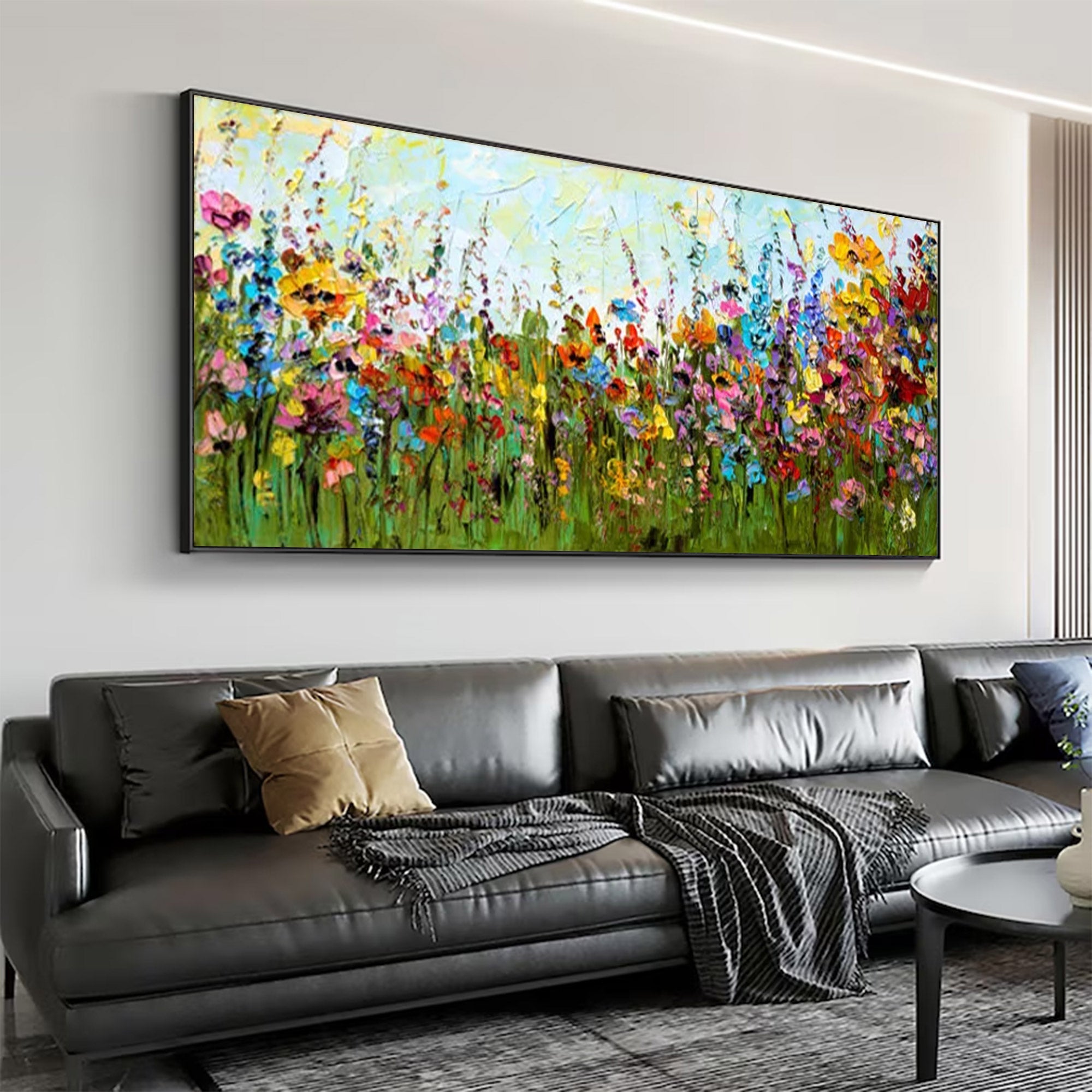 Large Modern Floral Painting | KelorArt #AG 155