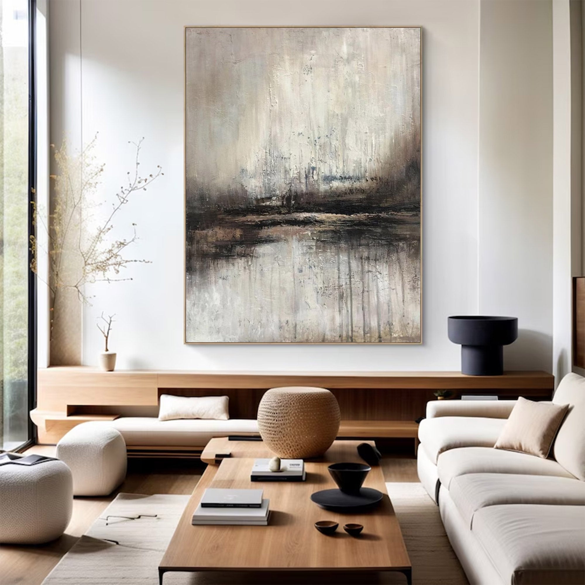 Large Abstract Oil Painting Decor | KelorArt #AG 136