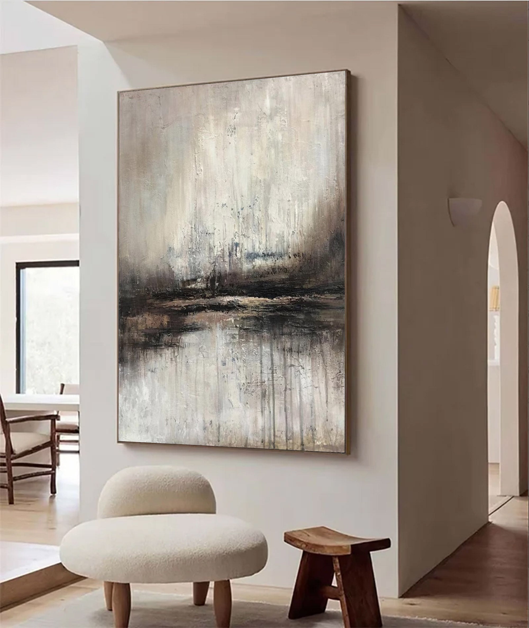 Large Abstract Oil Painting Decor | KelorArt #AG 136