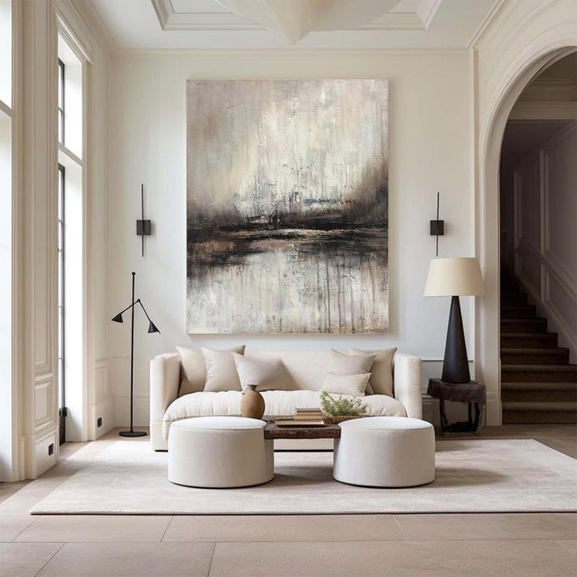 Large Abstract Oil Painting Decor | KelorArt #AG 136