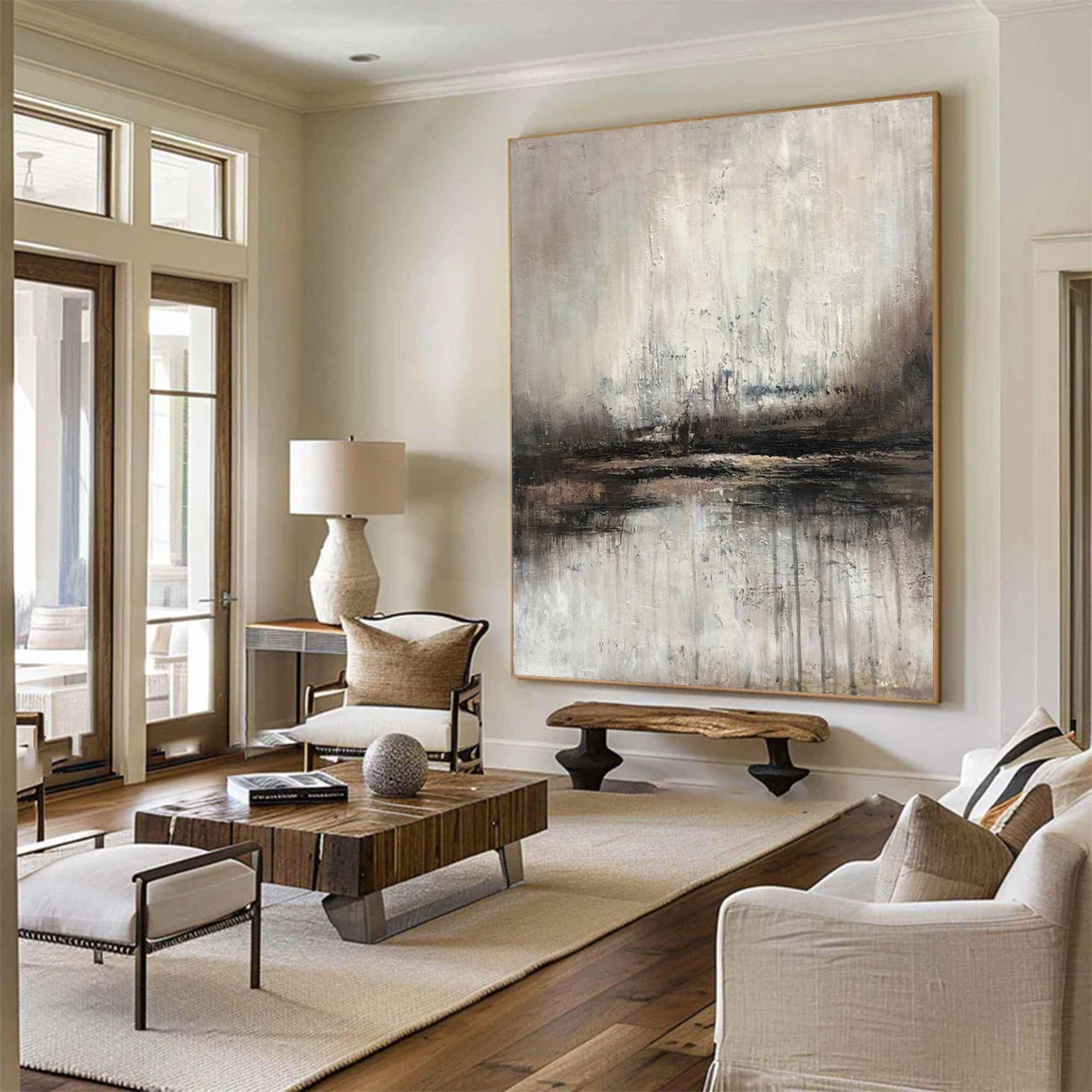 Large Abstract Oil Painting Decor | KelorArt #AG 136
