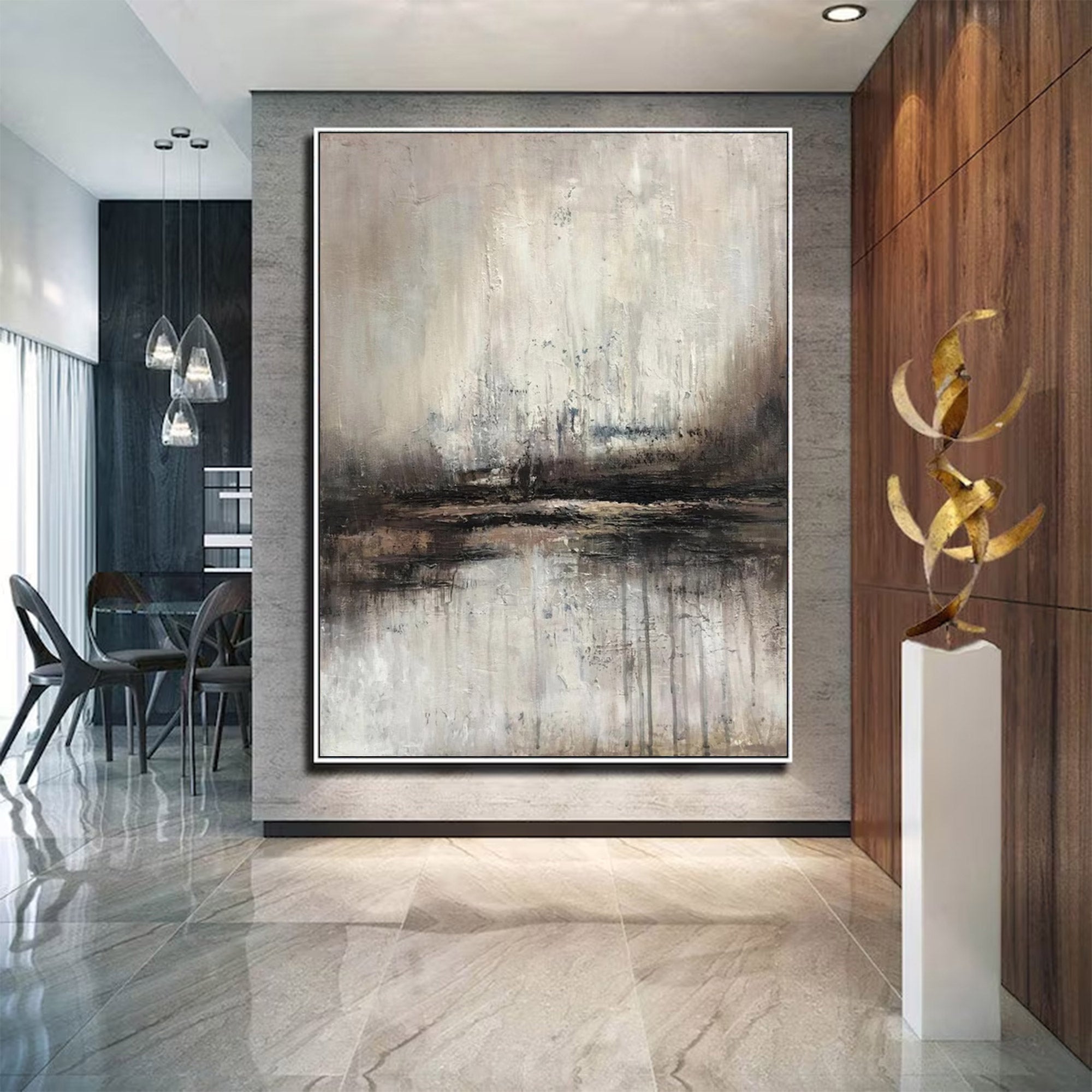Large Abstract Oil Painting Decor | KelorArt #AG 136