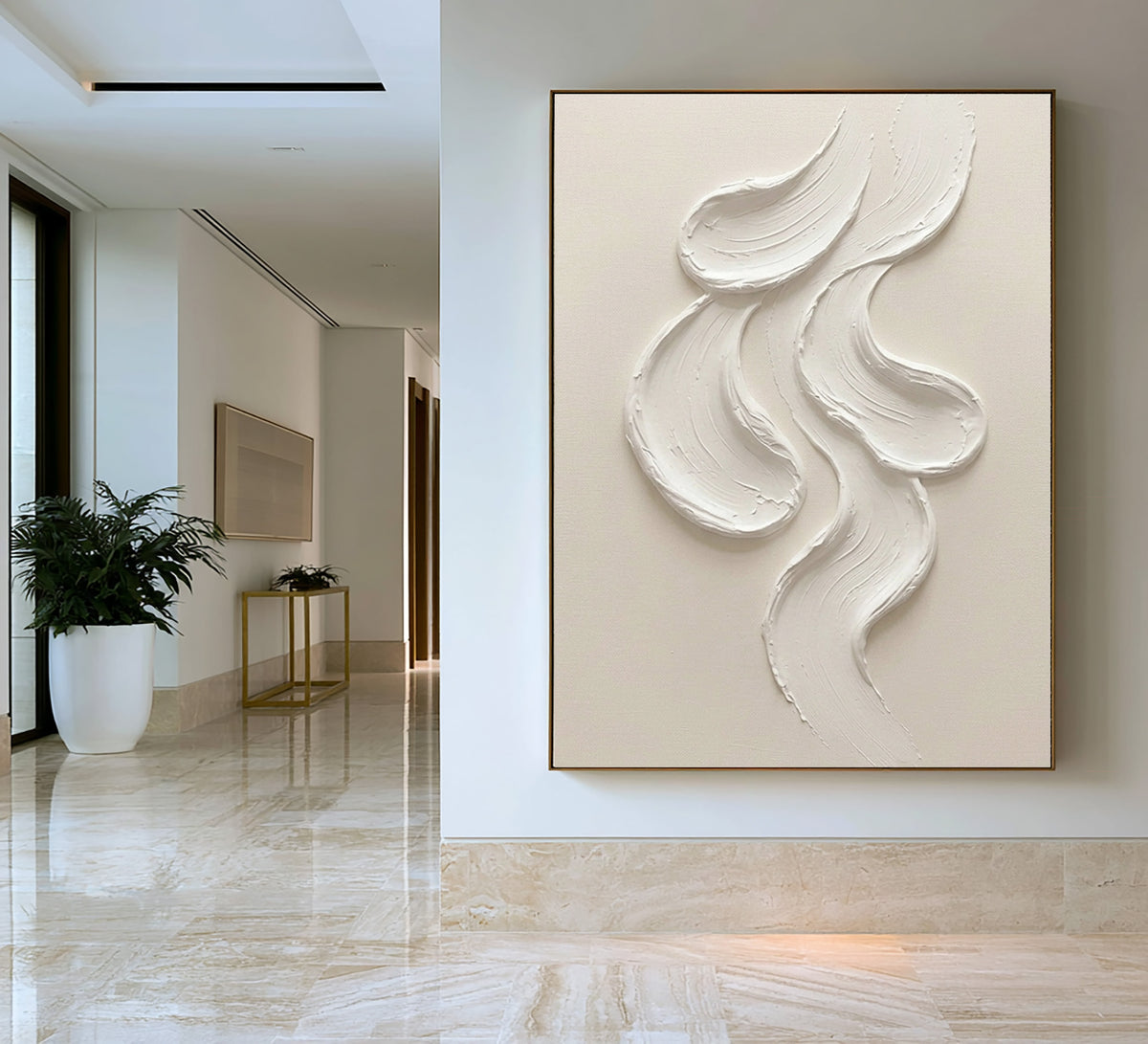 Large Minimalist Textured Wall Art Abstract Sculptural Painting Organic Modern Artwork Contemporary Neutral Home Decor Luxury Statement
