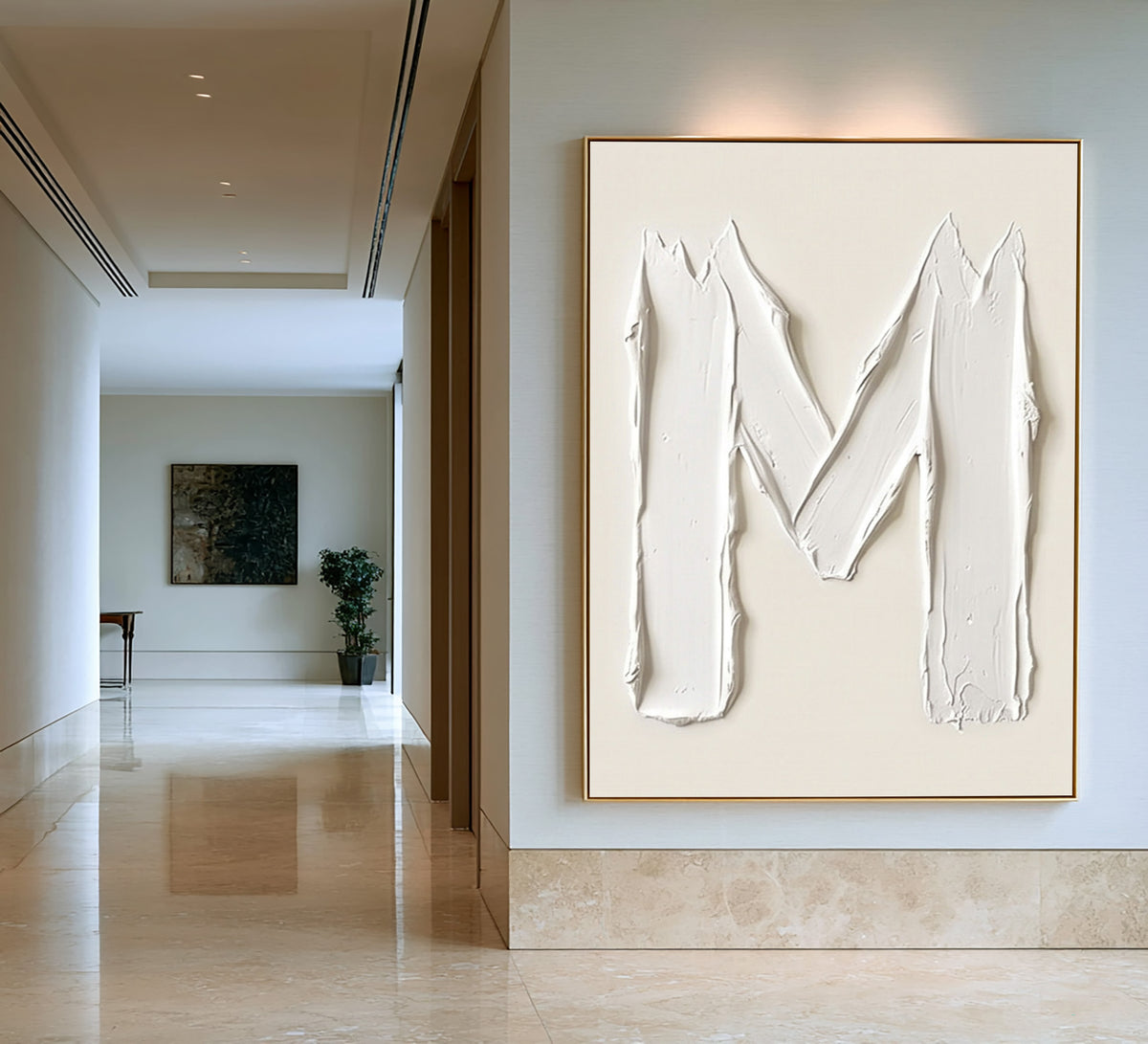 The Space Between Rising Gestures Large White Abstract Wall Art Textured Sculptural Relief Modern Minimalist Decor