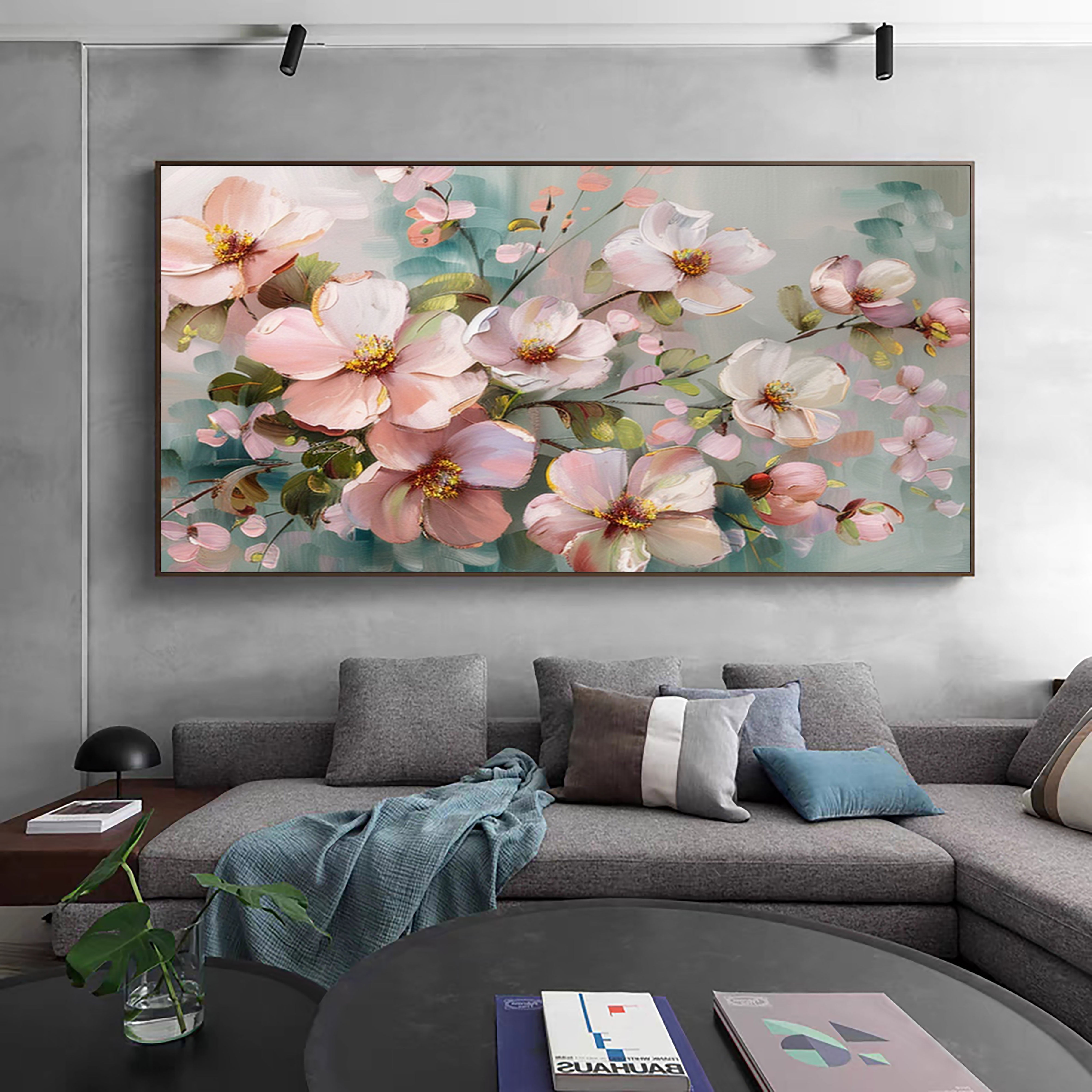 Elegant Floral Wall Art for Modern Living Rooms