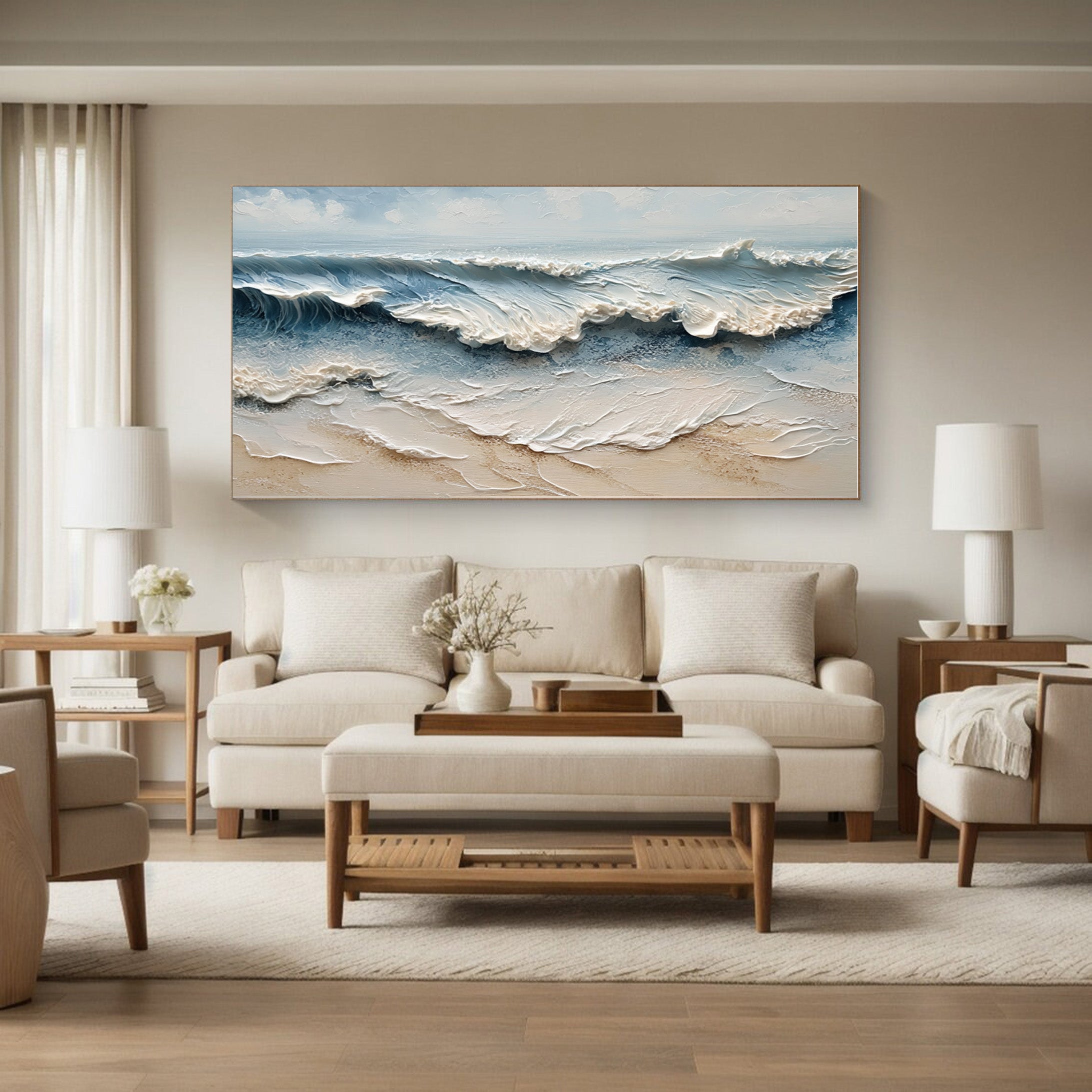 Modern Textured Canvas Art for Sophisticated Interiors #AG 005