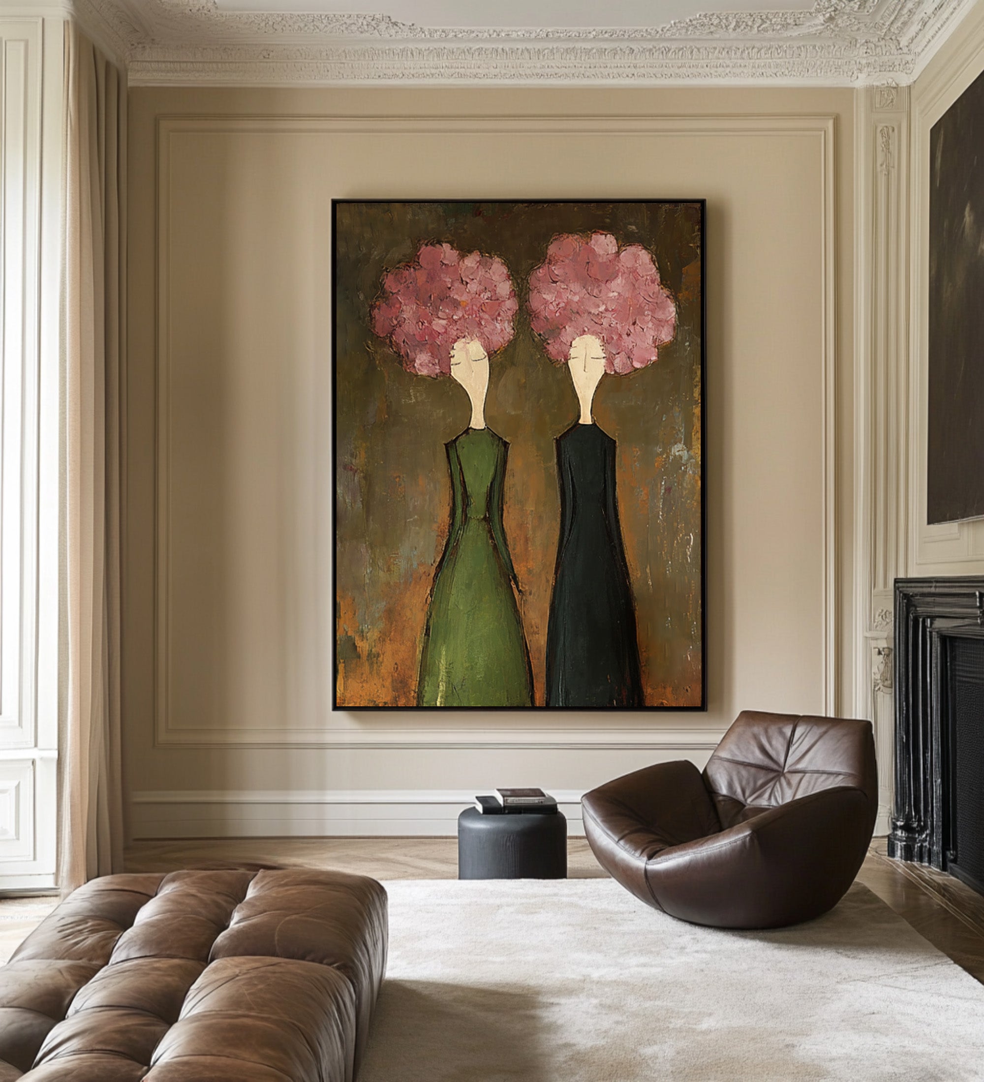 Luxury Figurative Wall Art - Hand Painted Canvas Oil Painting | KelorArt