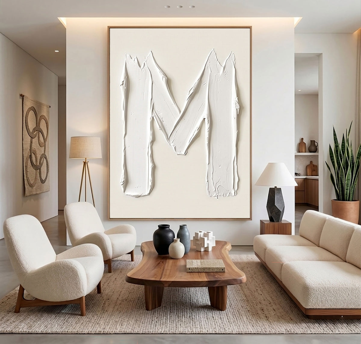 The Space Between Rising Gestures Large White Abstract Wall Art Textured Sculptural Relief Modern Minimalist Decor