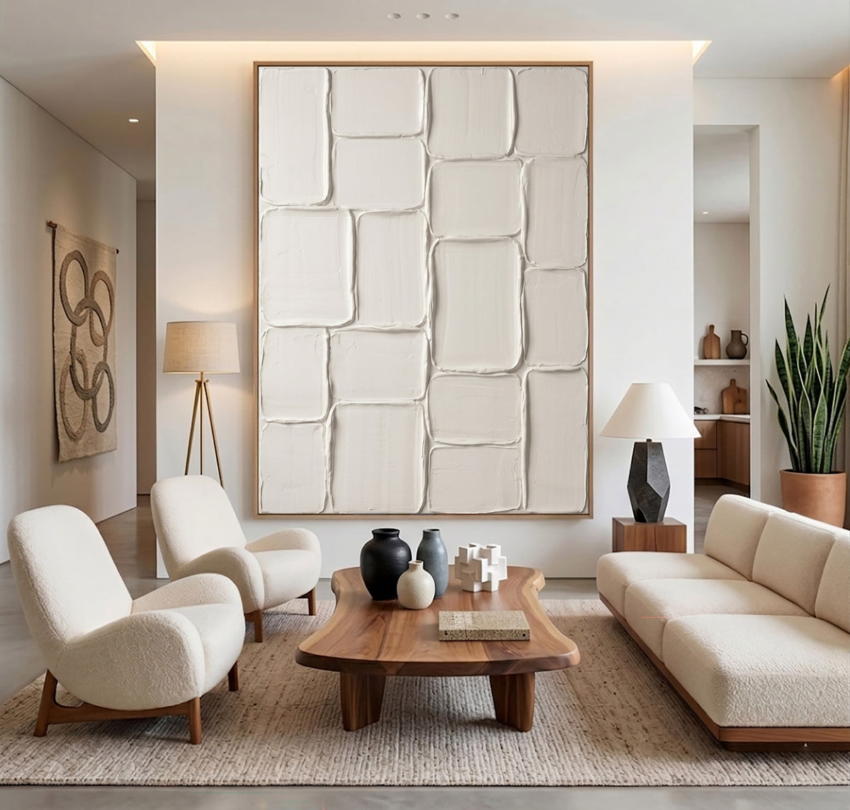A Wall Built From Imperfect Pieces Large White Textured Abstract Wall Art Handmade Relief Painting