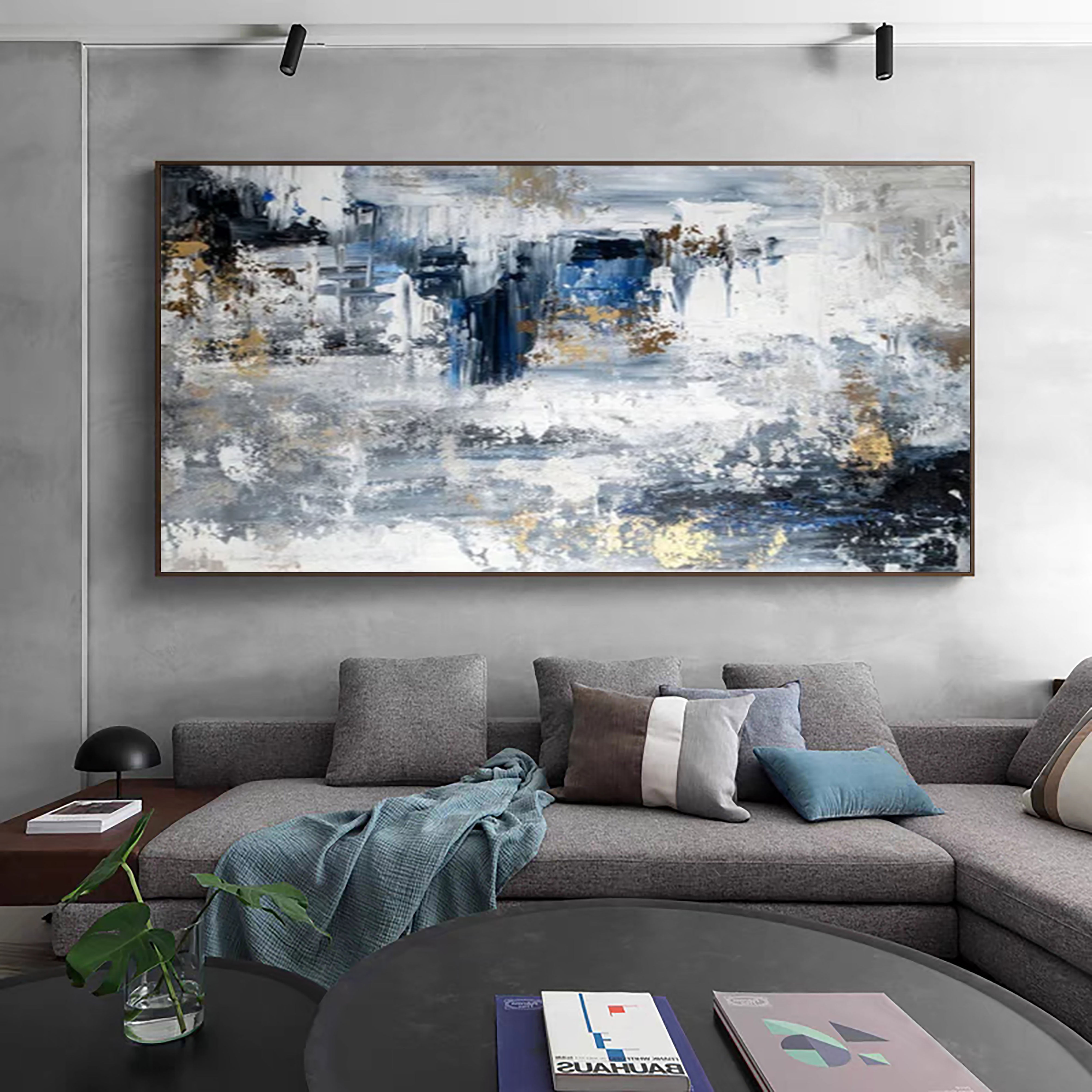 Large Abstract Canvas with Modern Design #AB063