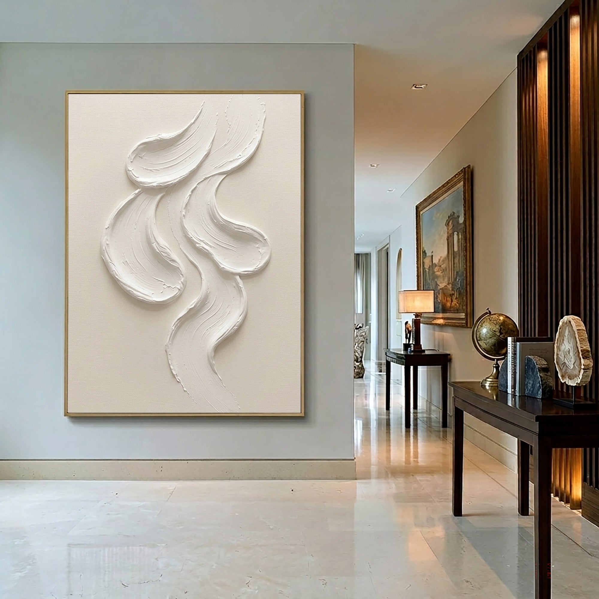 Large Minimalist Textured Wall Art Abstract Sculptural Painting Organic Modern Artwork Contemporary Neutral Home Decor Luxury Statement