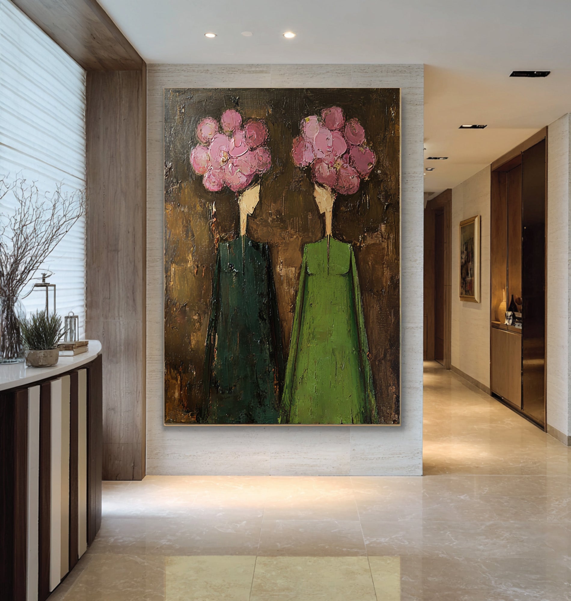 Modern Figurative Wall Art - Hand Painted Canvas | KelorArt