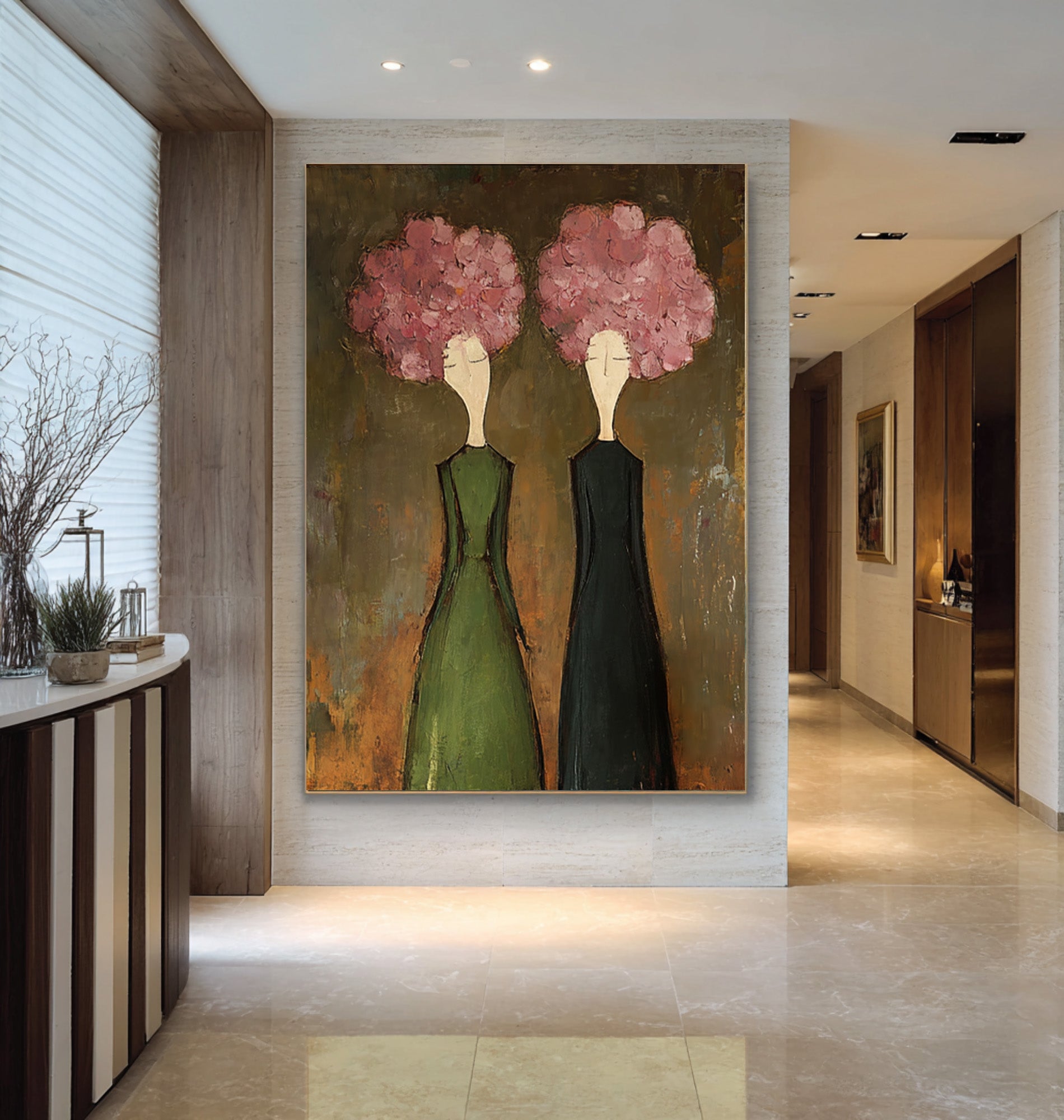 Luxury Figurative Wall Art - Hand Painted Canvas Oil Painting | KelorArt