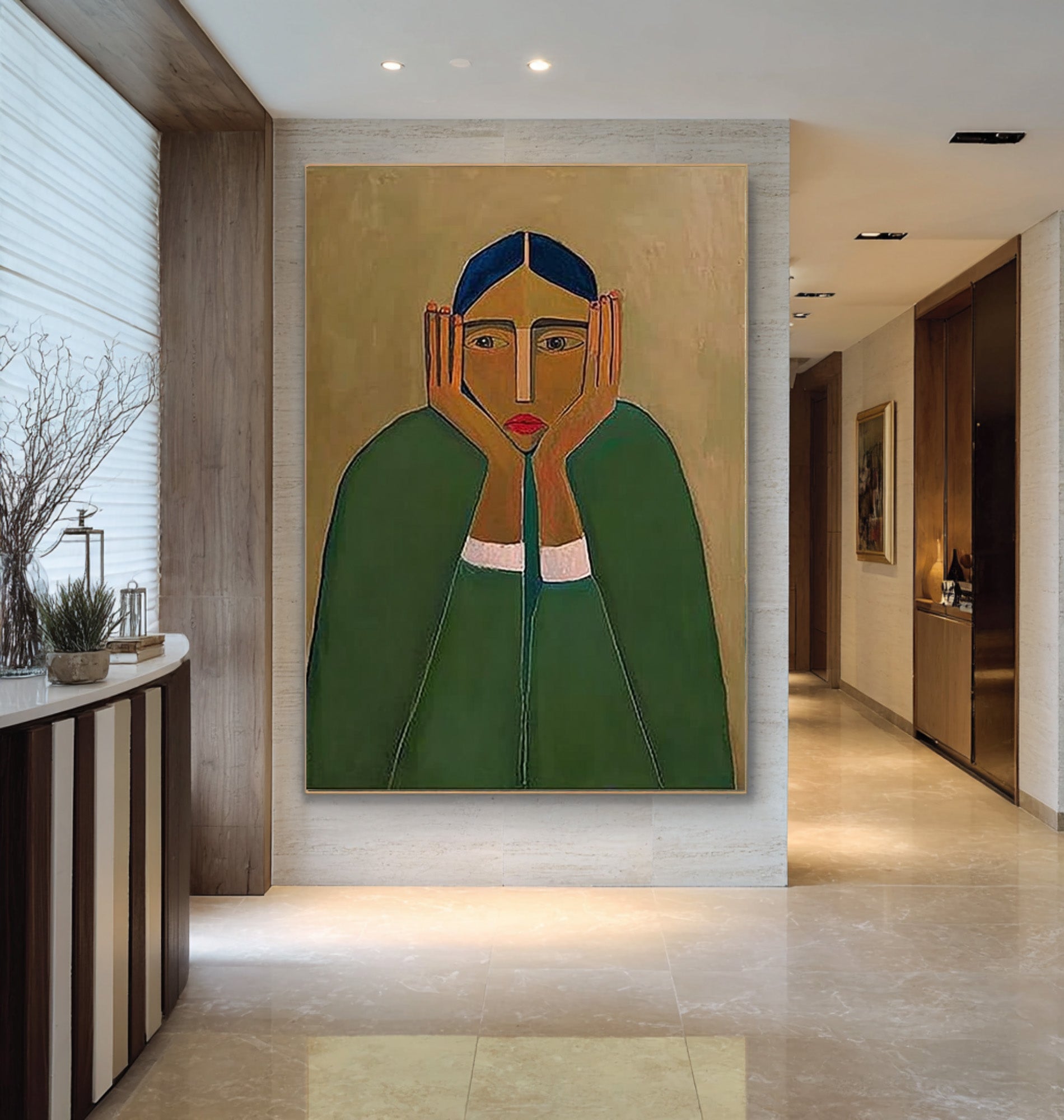 Simple Large Figure Wall Art | Kelor #CZ 014