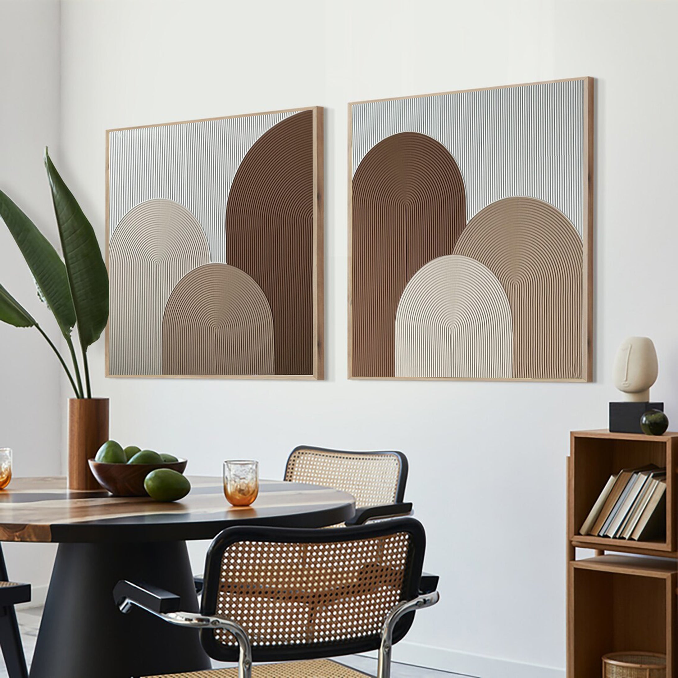 Modern Geometric Arch Canvas Wall Art Set  #MMS014