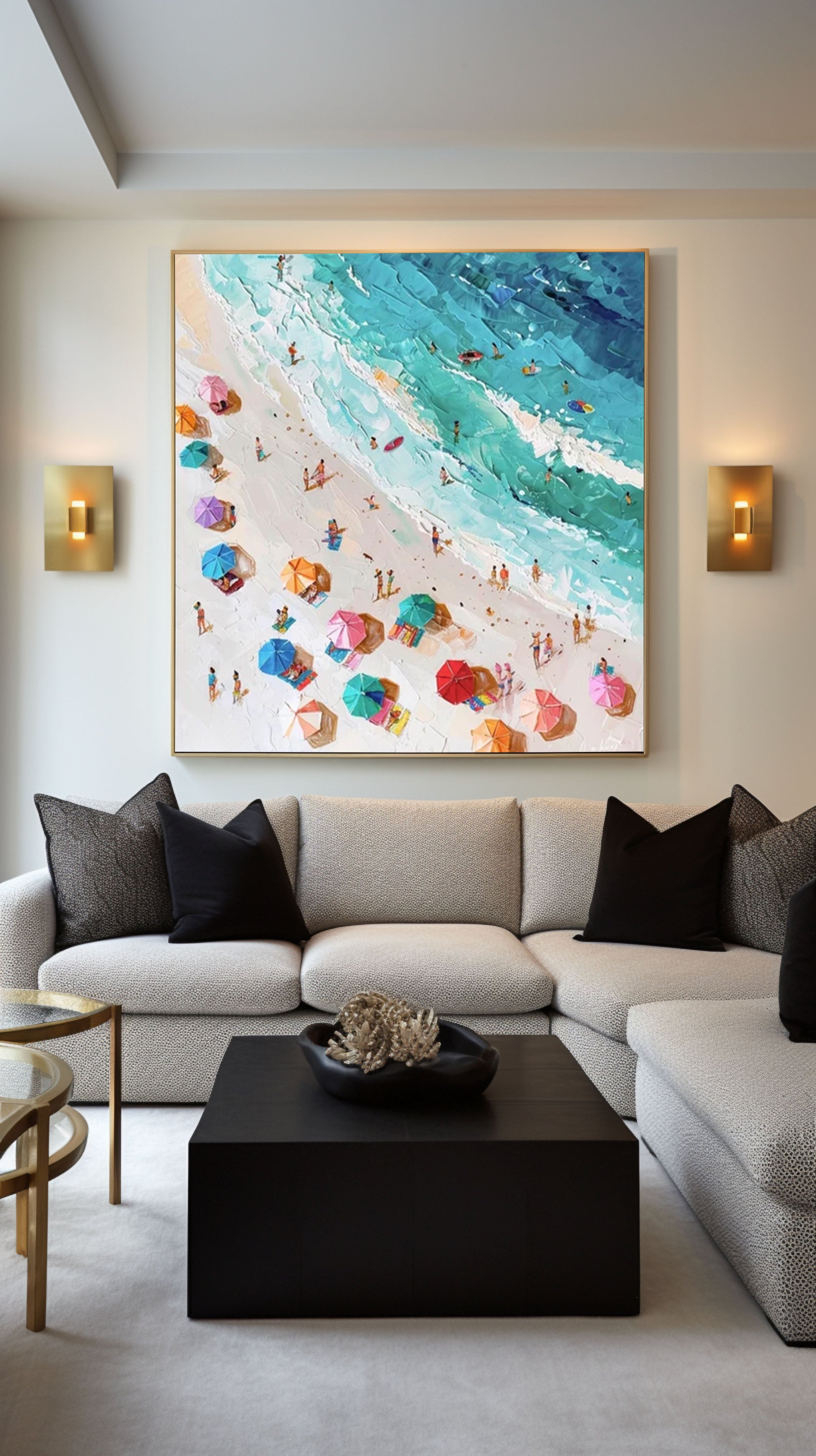 Colorful Coastal Canvas Art for Stylish Homes #OP052