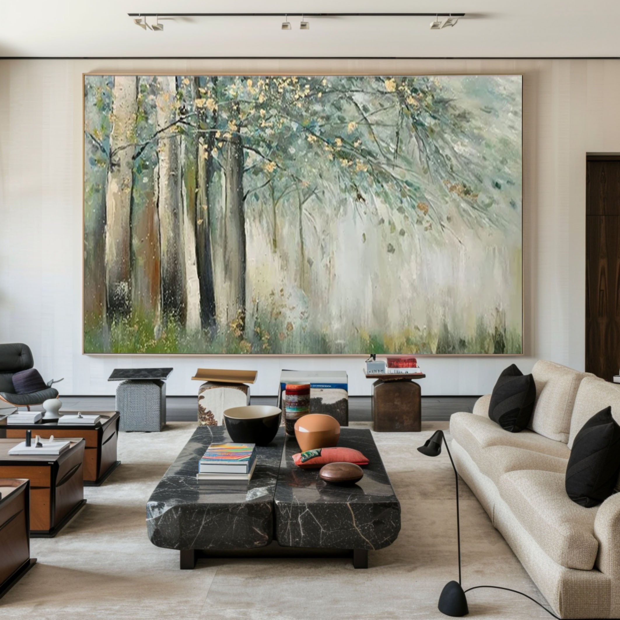 Lush Forest Landscape Wall Art for Modern Interiors