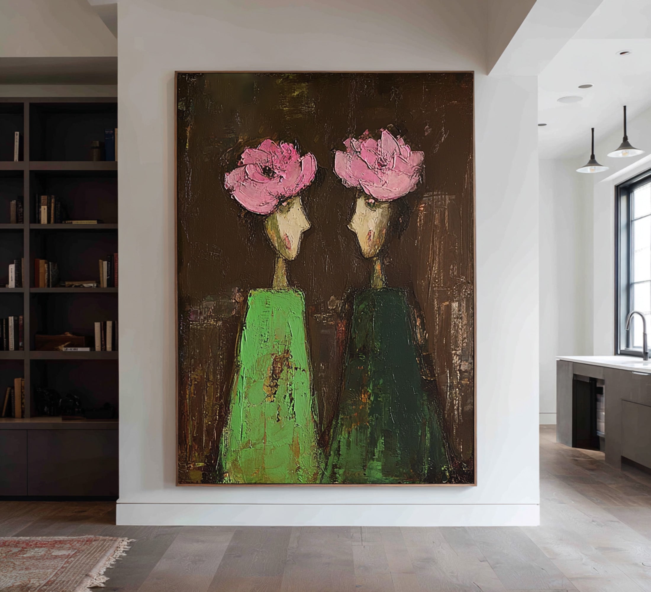 Expressive Figurative Oil Painting - Art Canvas | KelorArt