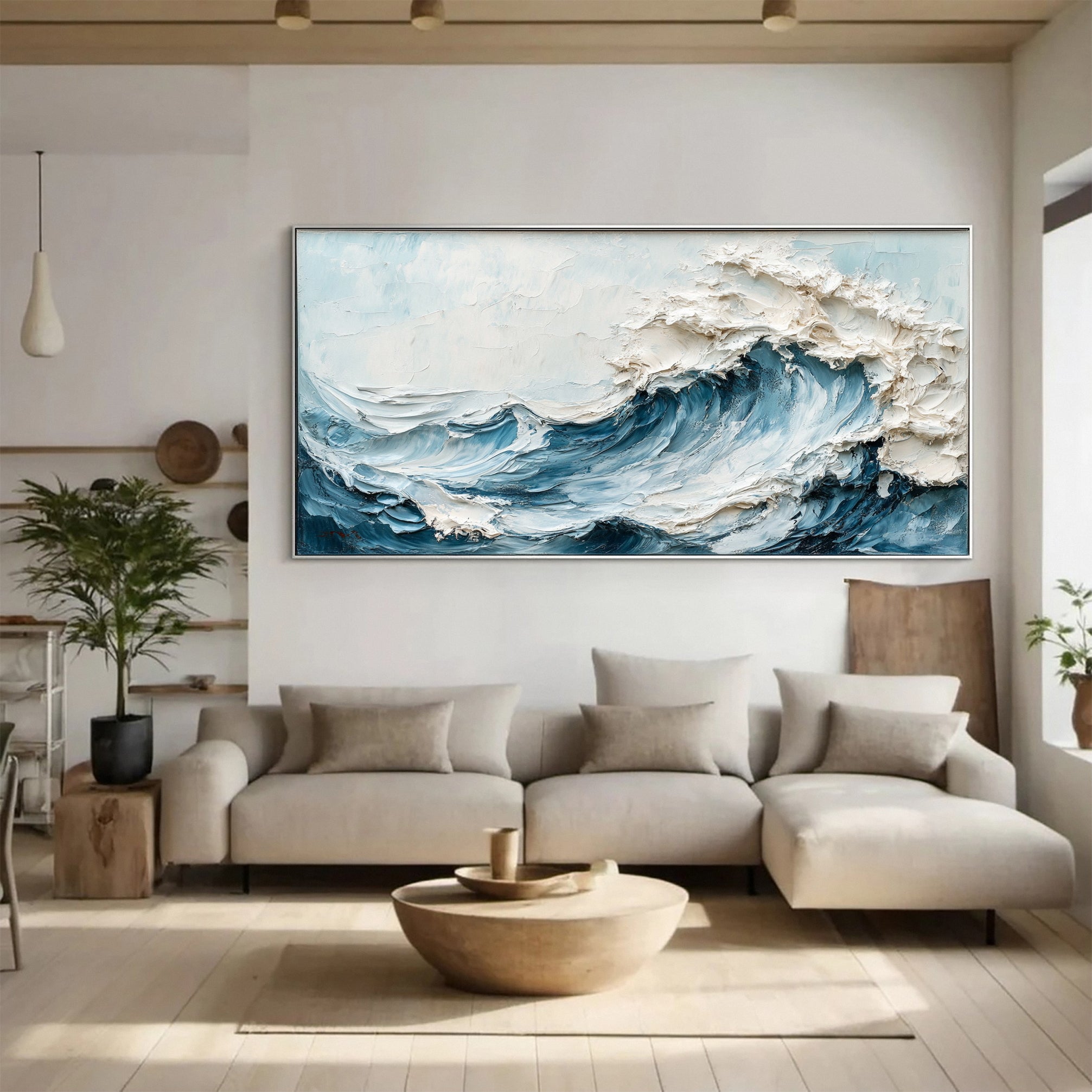 Chic Ocean-Inspired Canvas Art for Stylish Homes #OP021