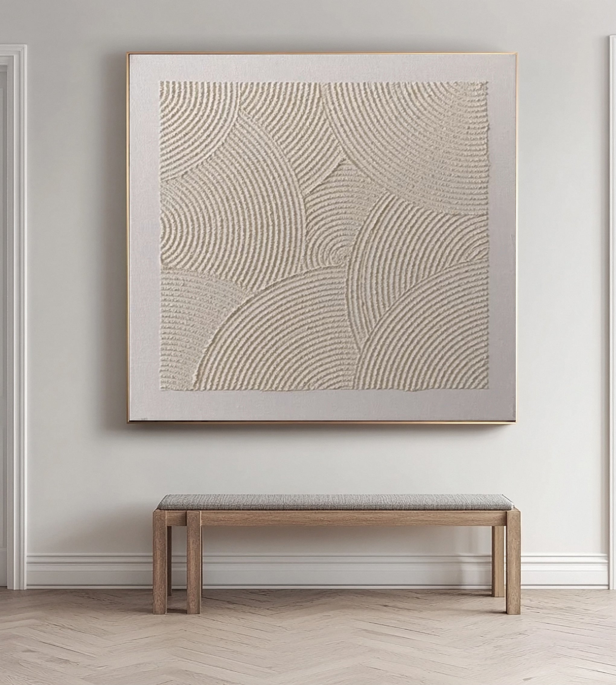 Organic Echoes: Neutral Composition with Imperfect Arcing Forms #MM597
