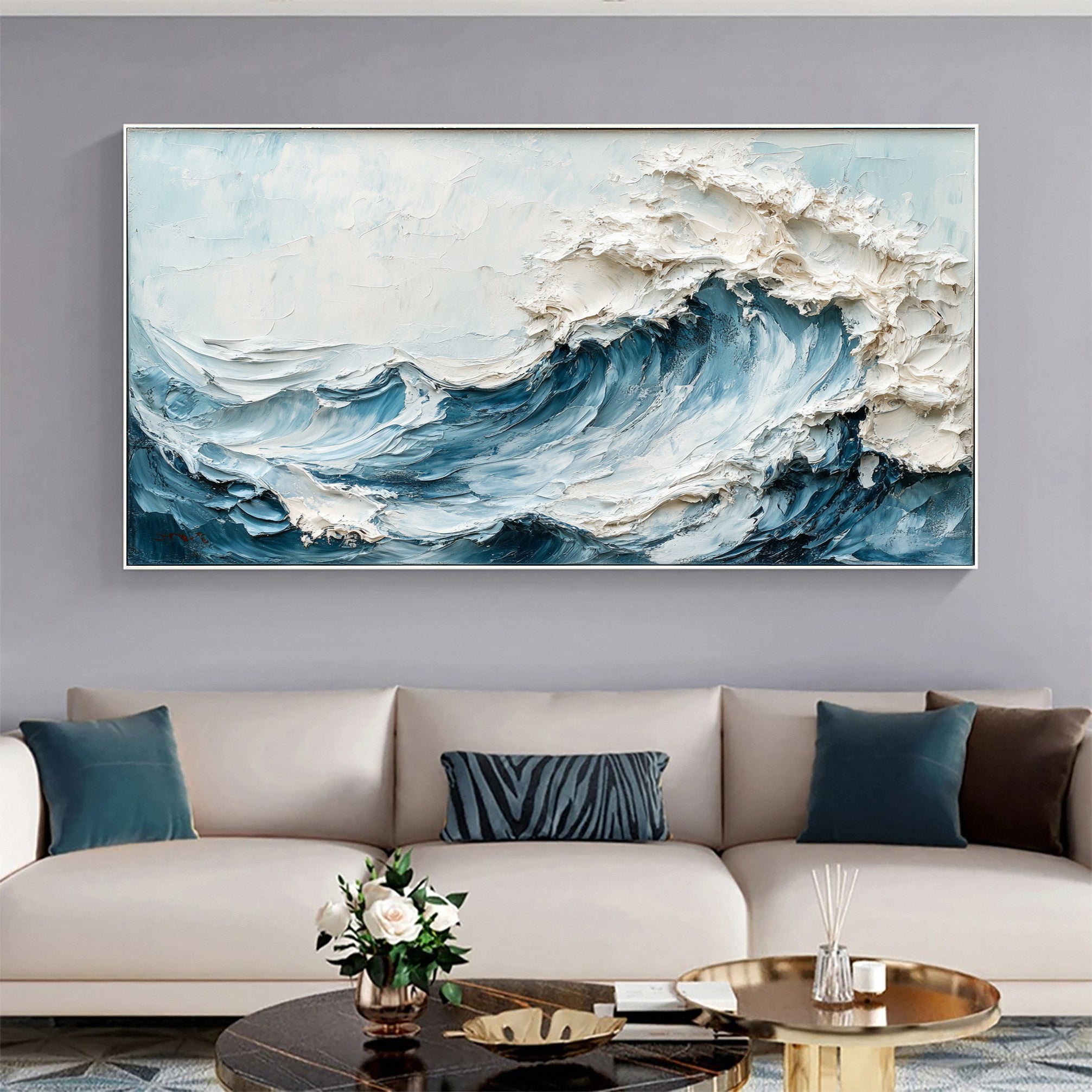 Chic Ocean-Inspired Canvas Art