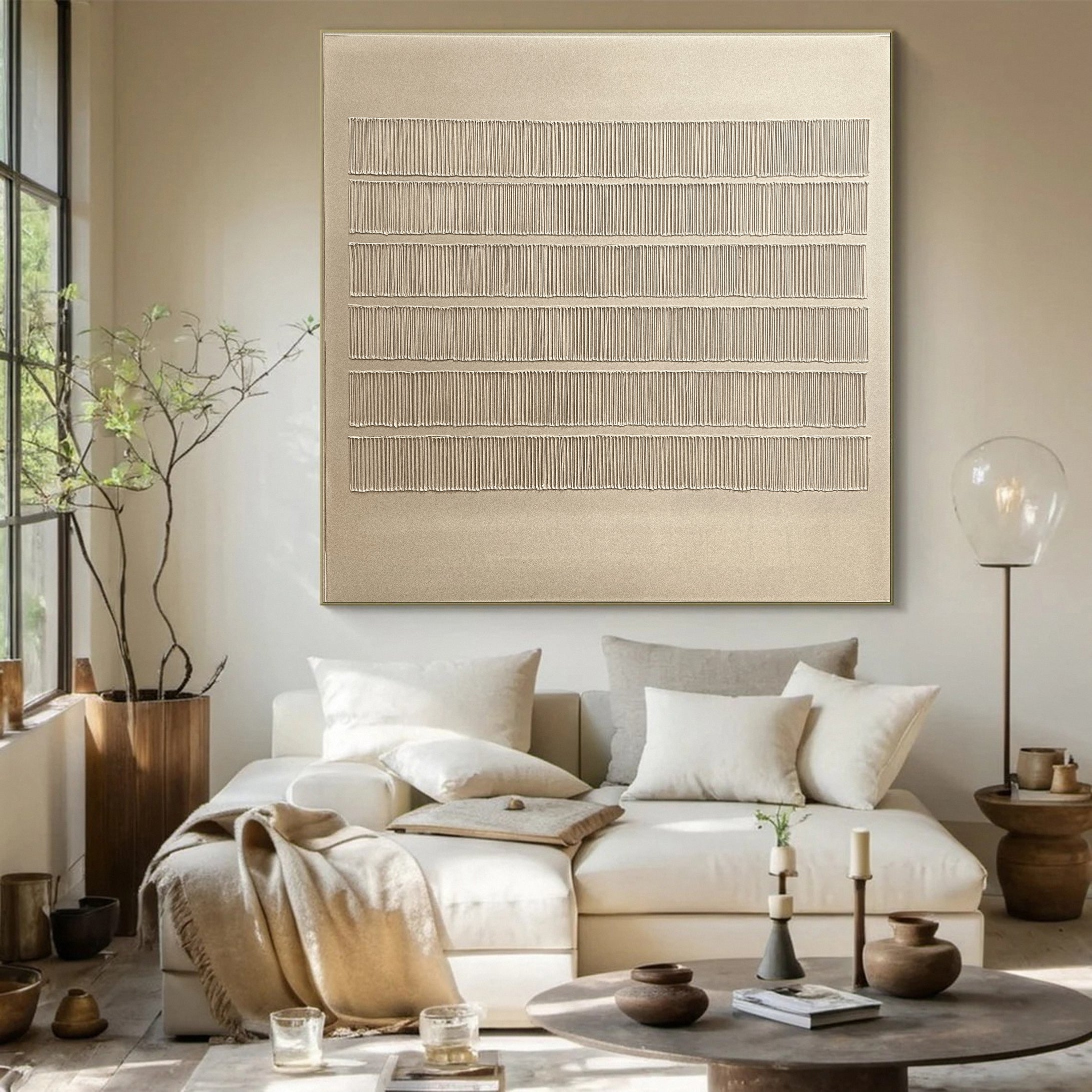 Wabi Sabi Textured Wall Art for Modern Living Rooms #MM136