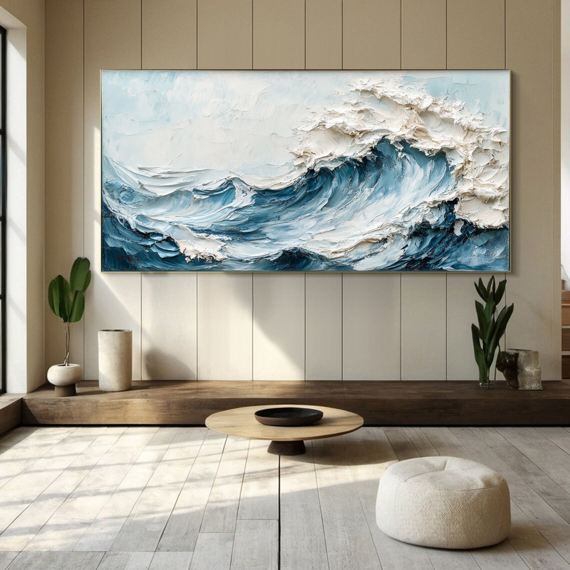 Chic Ocean-Inspired Canvas Art for Stylish Homes #OP021