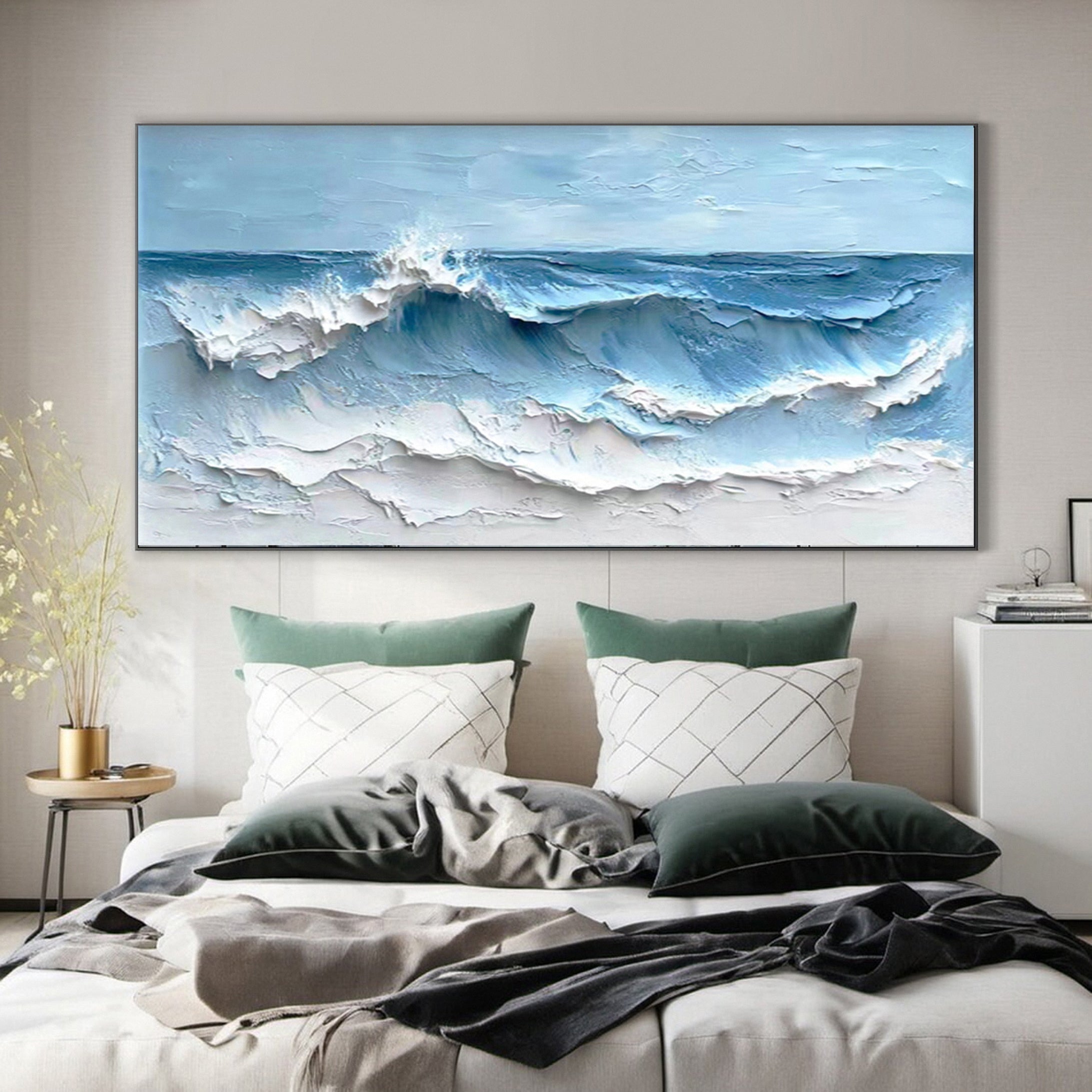 Dynamic Sea Wave Art for Contemporary Living Spaces #OP014