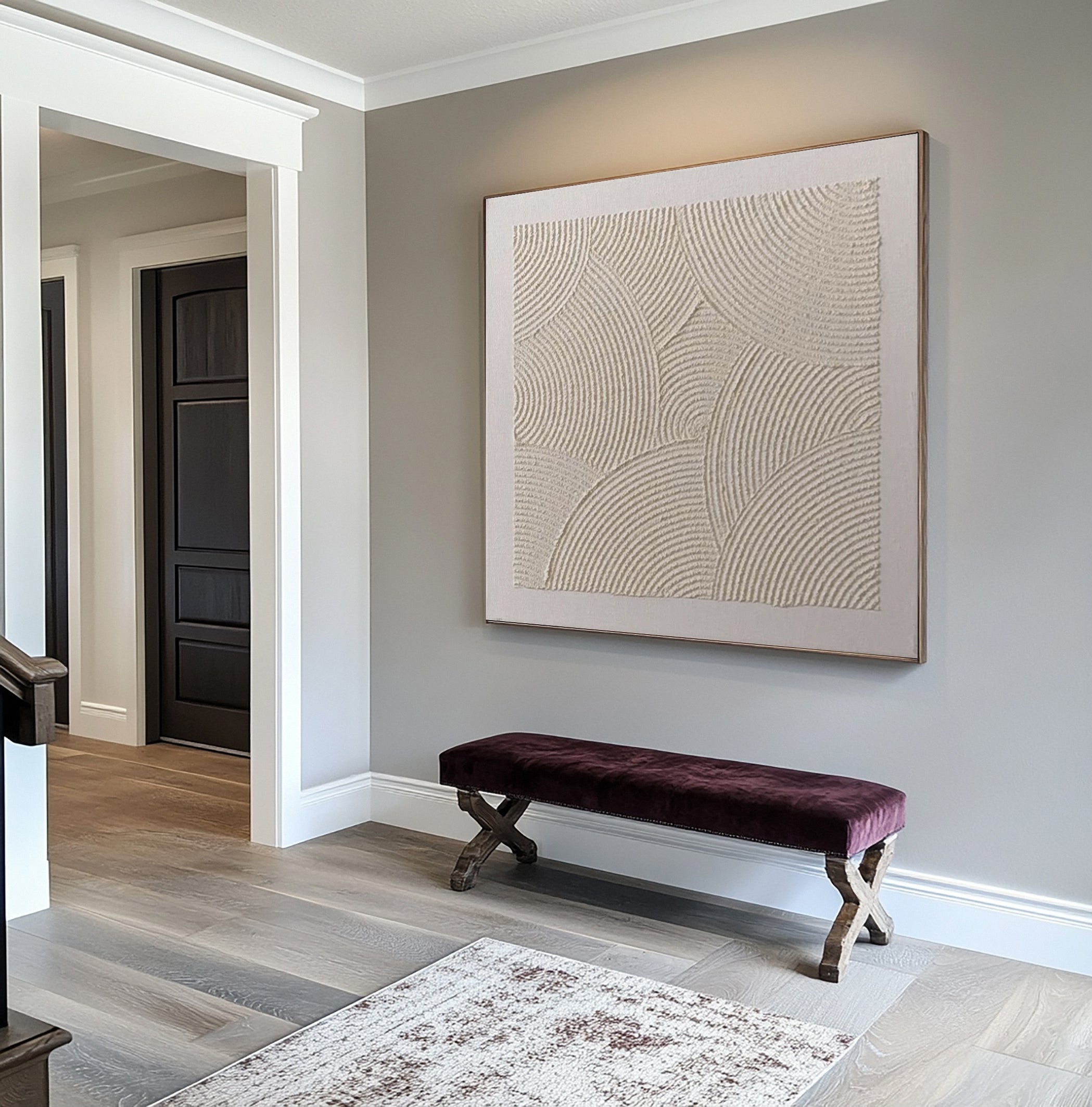 Organic Echoes: Neutral Composition with Imperfect Arcing Forms #MM597