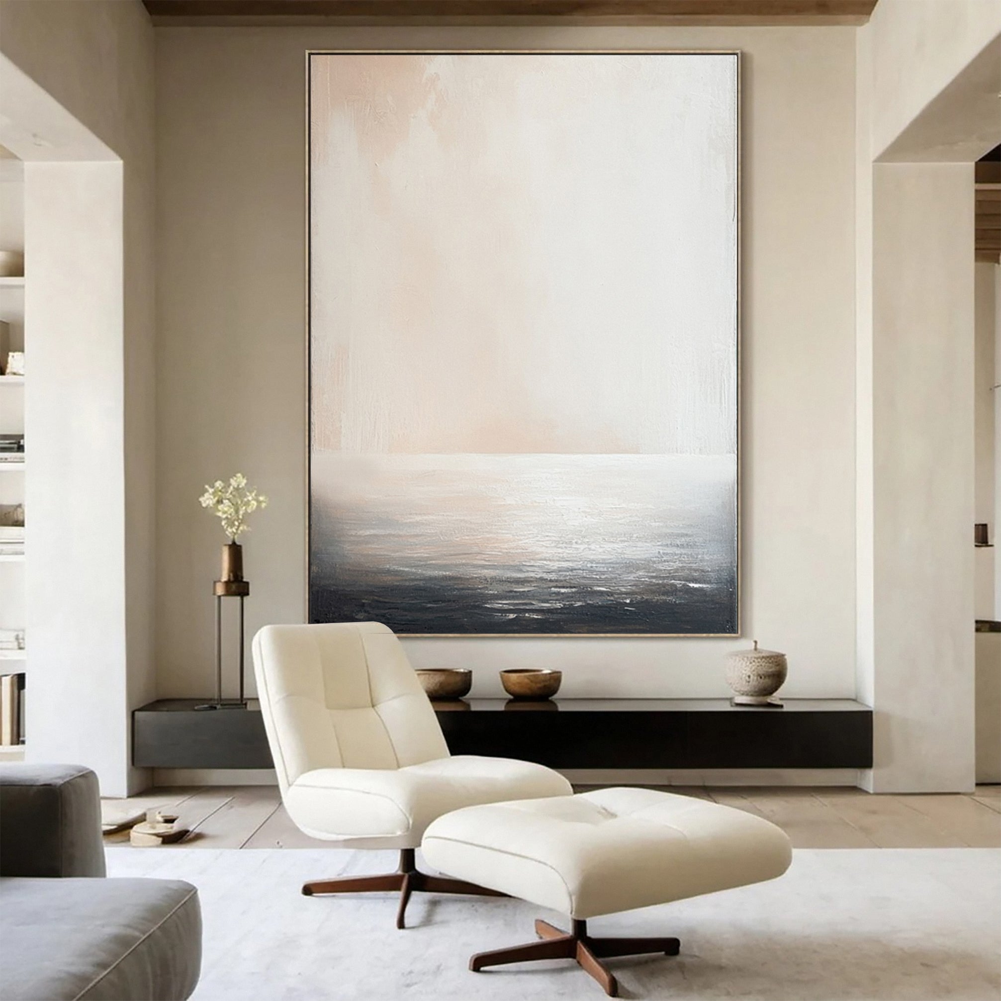 Elegant Abstract Art in Neutral Tones