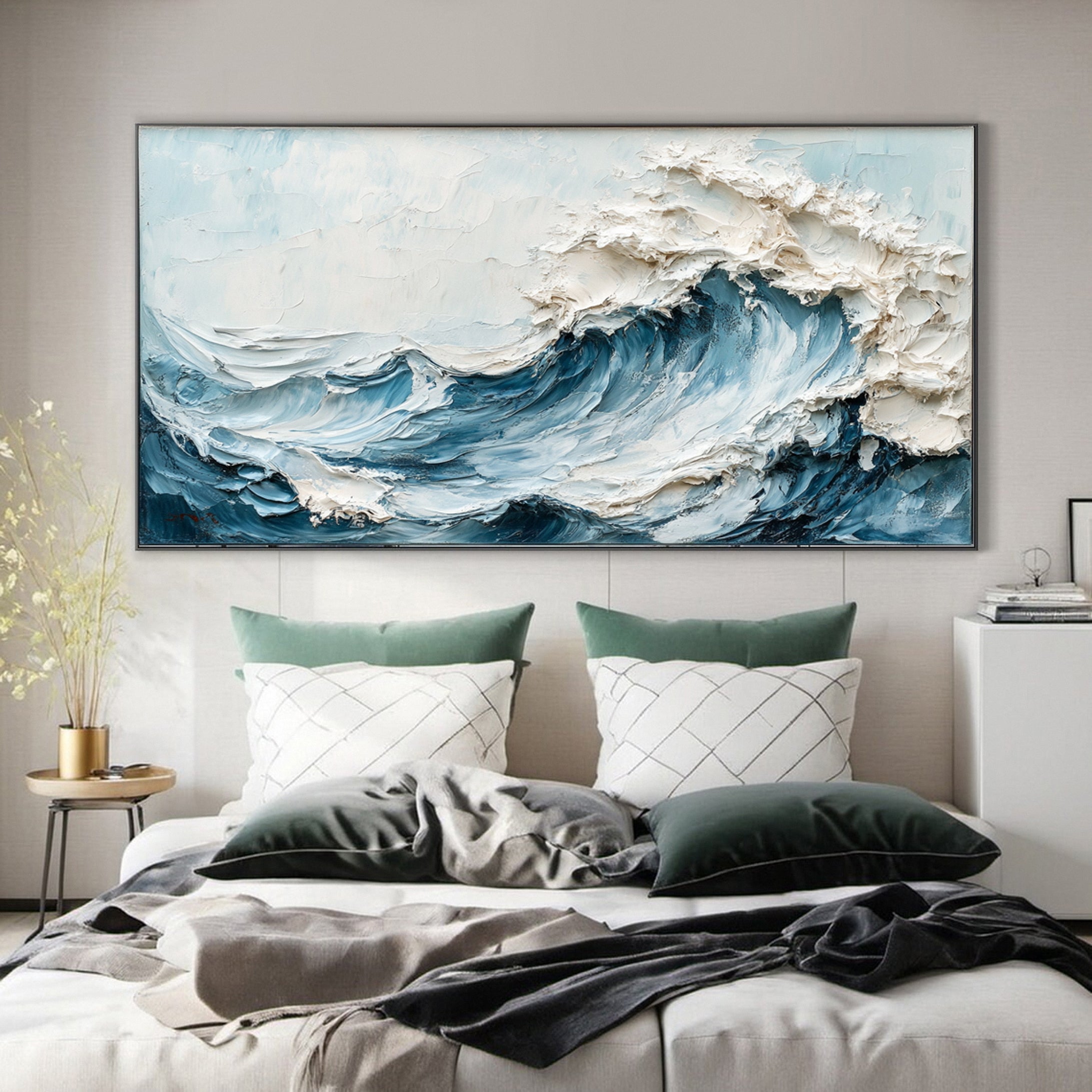 Chic Ocean-Inspired Canvas Art for Stylish Homes #OP021