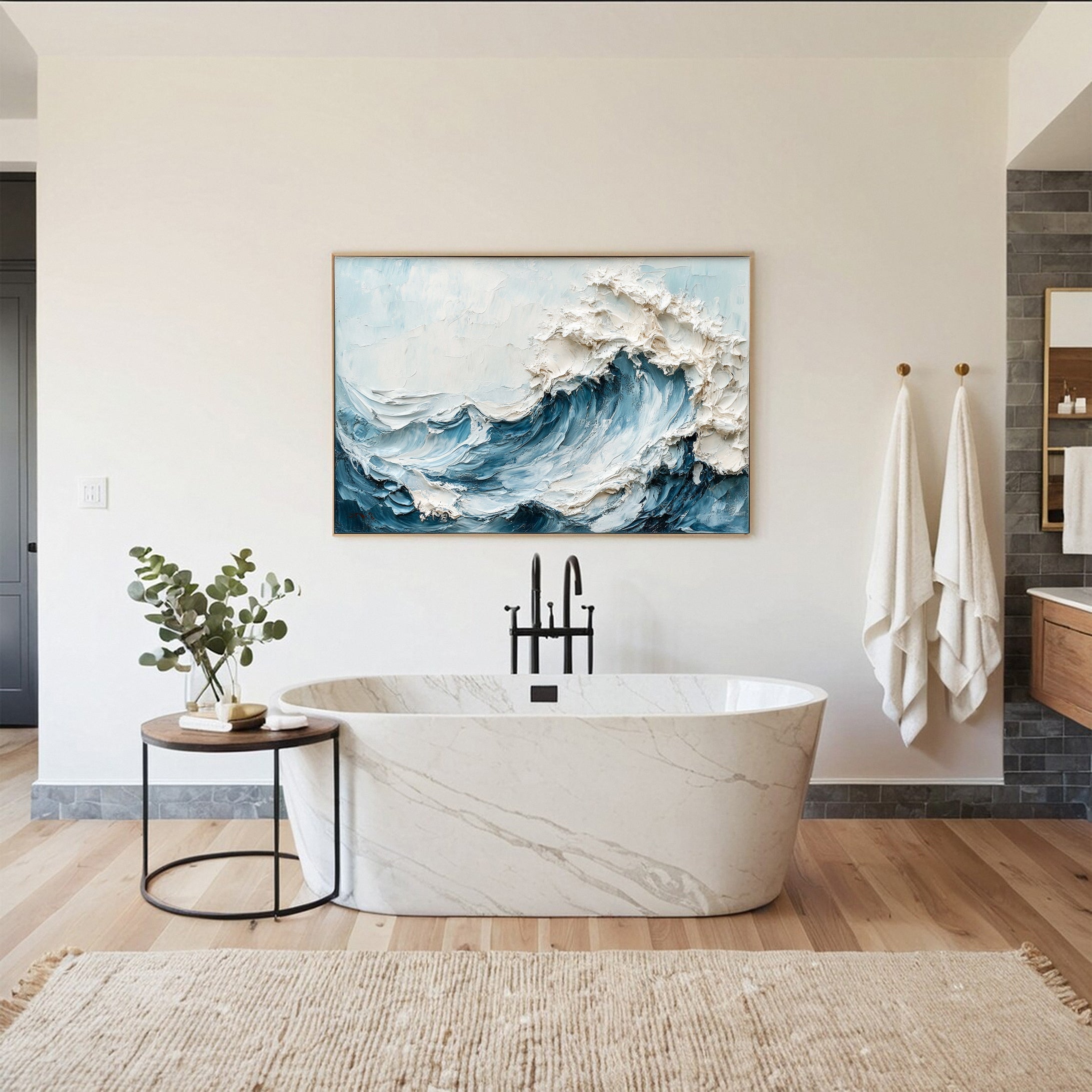 Chic Ocean-Inspired Canvas Art for Stylish Homes #OP021