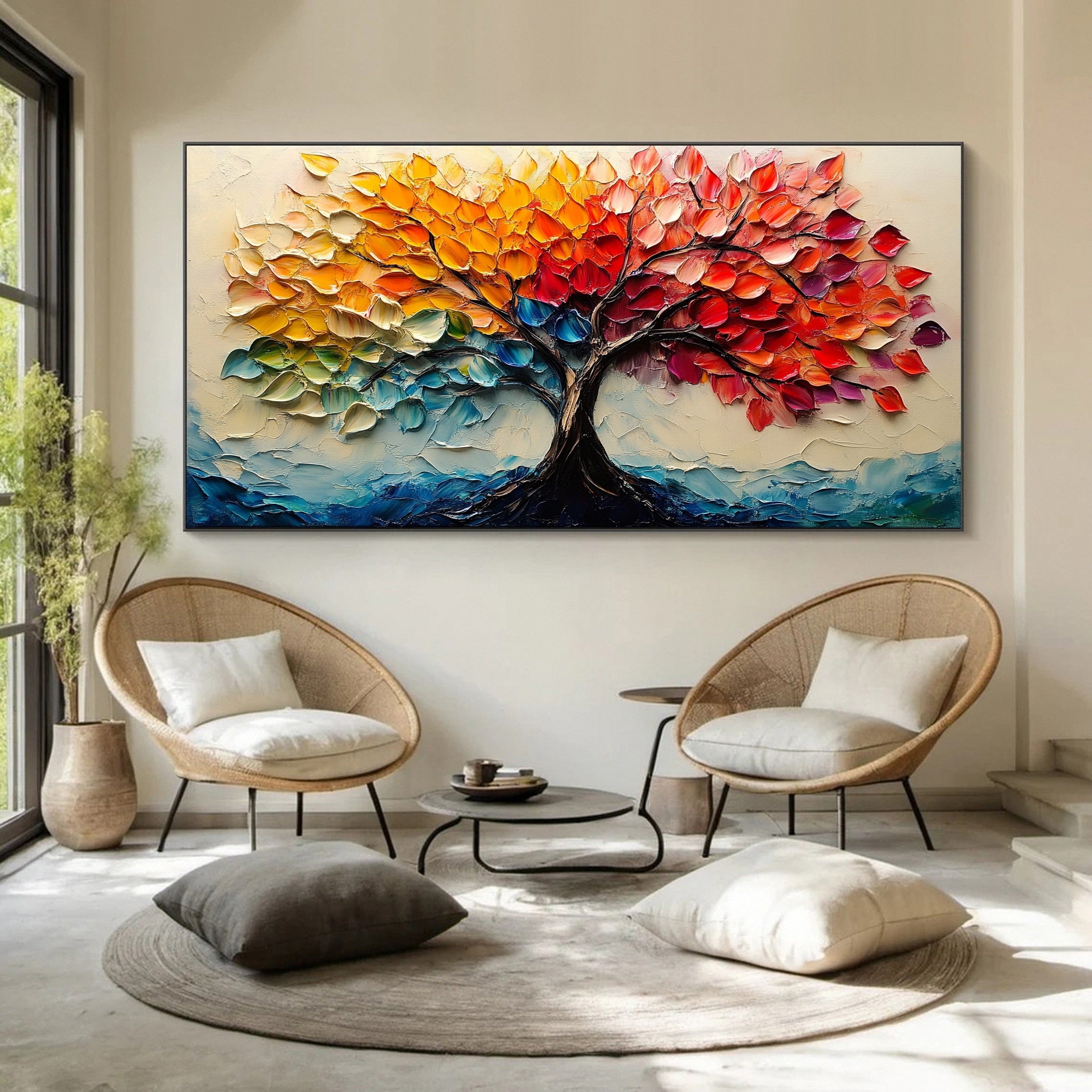 Vibrant Tree of Life Canvas Art