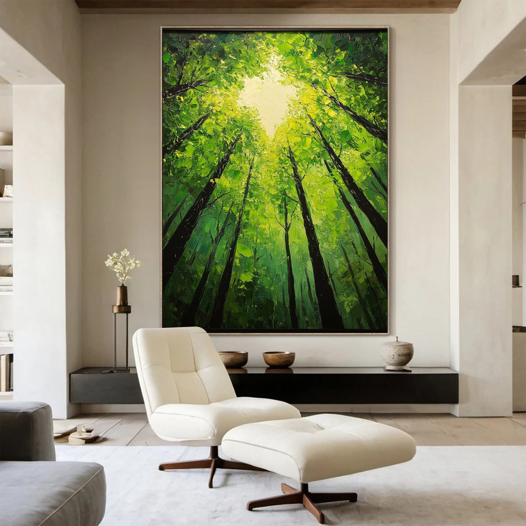 Modern Nature Tree Wall Art for Elegant Living Rooms #TP038