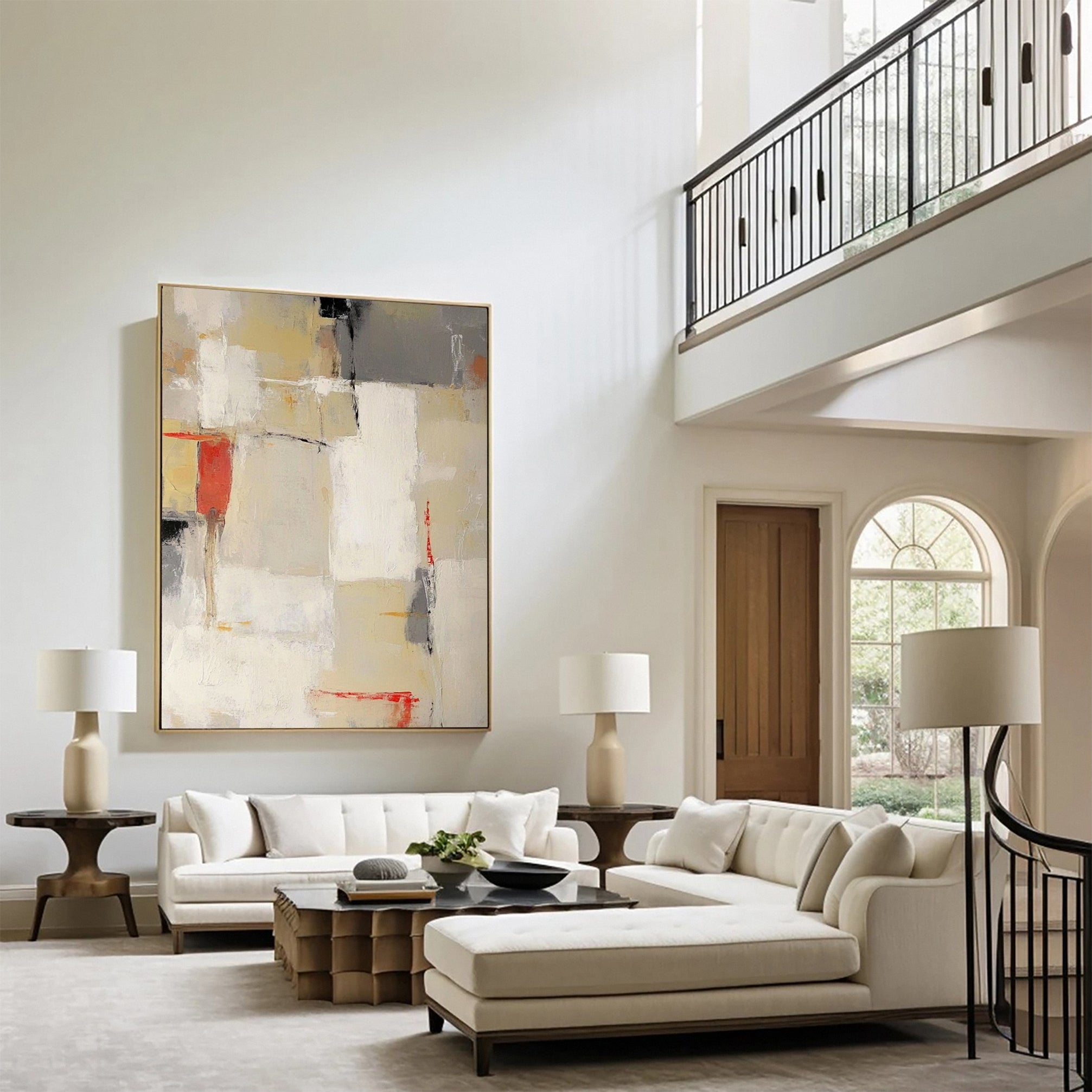 Large Contemporary Abstract Canvas for Modern House #MC025