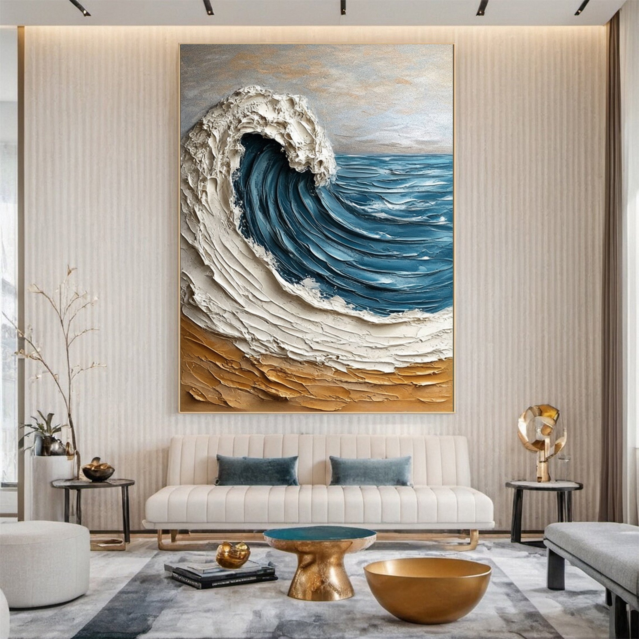 Dynamic Ocean Wave Canvas Art