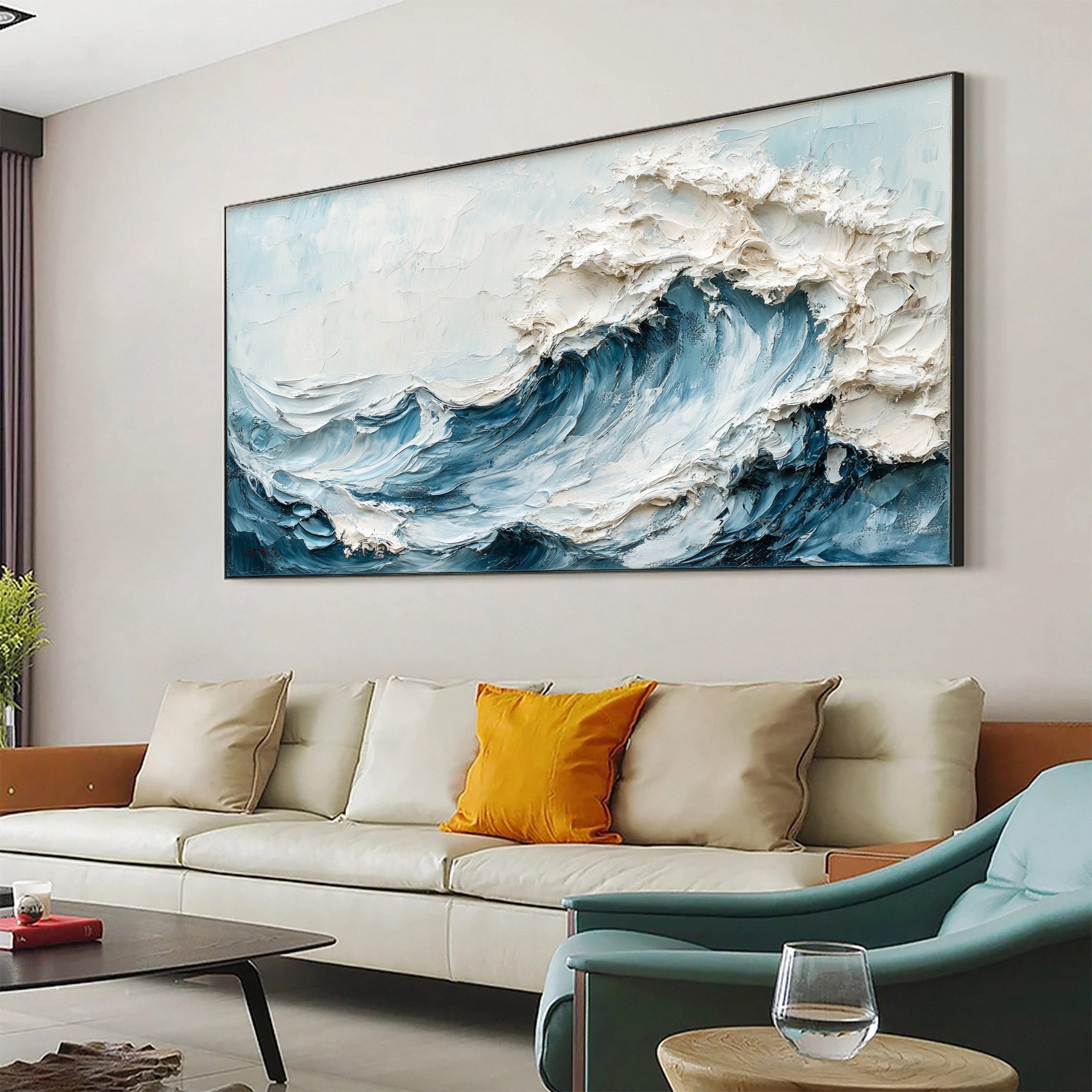 Chic Ocean-Inspired Canvas Art for Stylish Homes #OP021