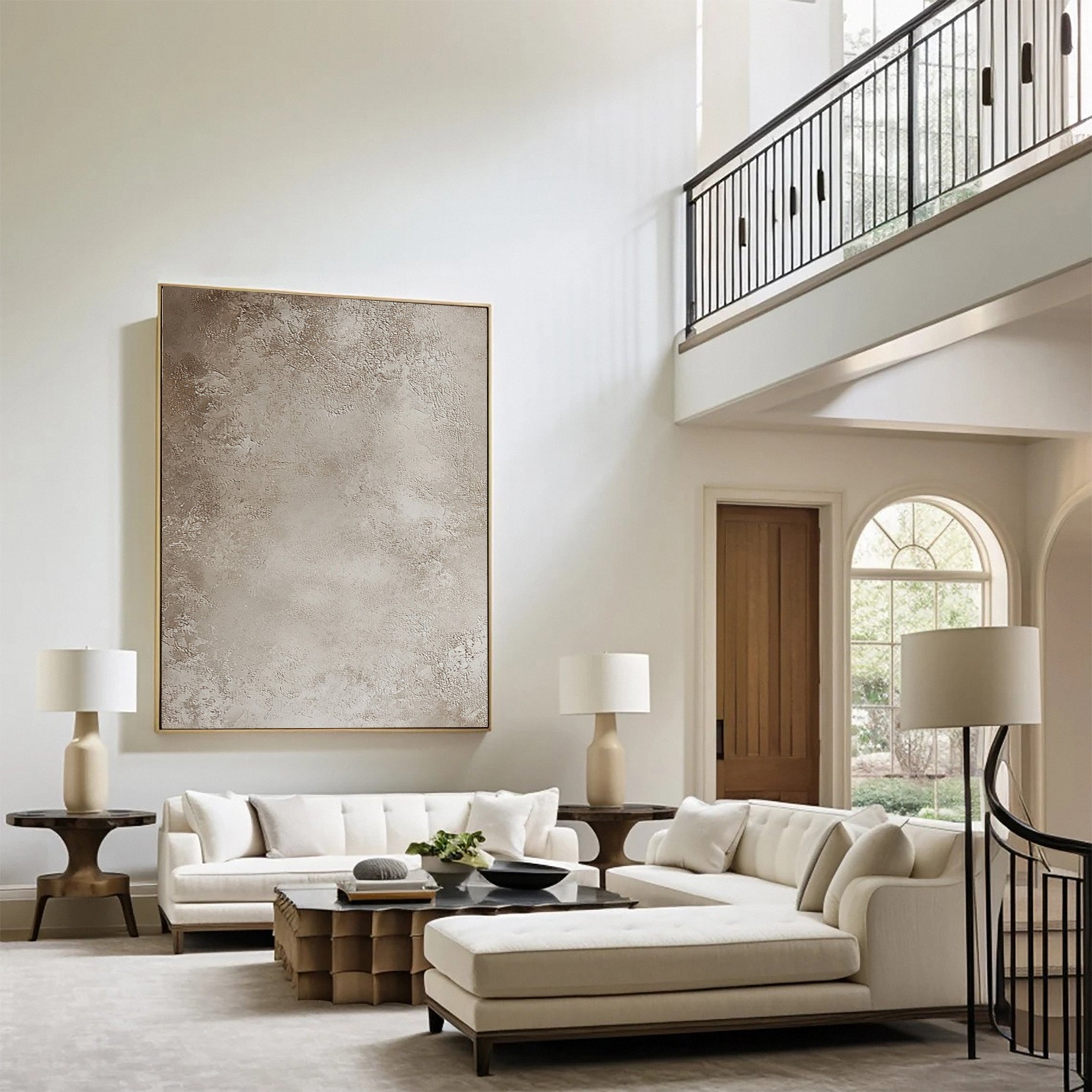 Neutral Tone Wabi Sabi Wall Art for Elegant Spaces #AB028