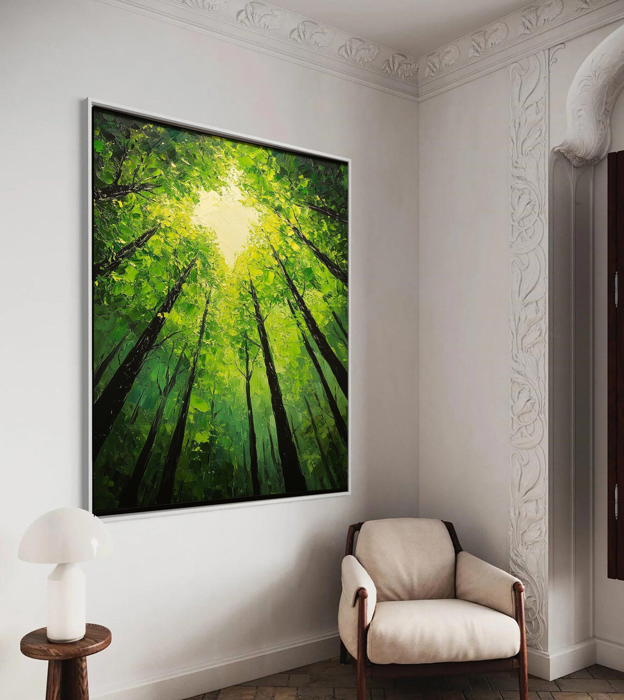 Modern Nature Tree Wall Art for Elegant Living Rooms #TP038