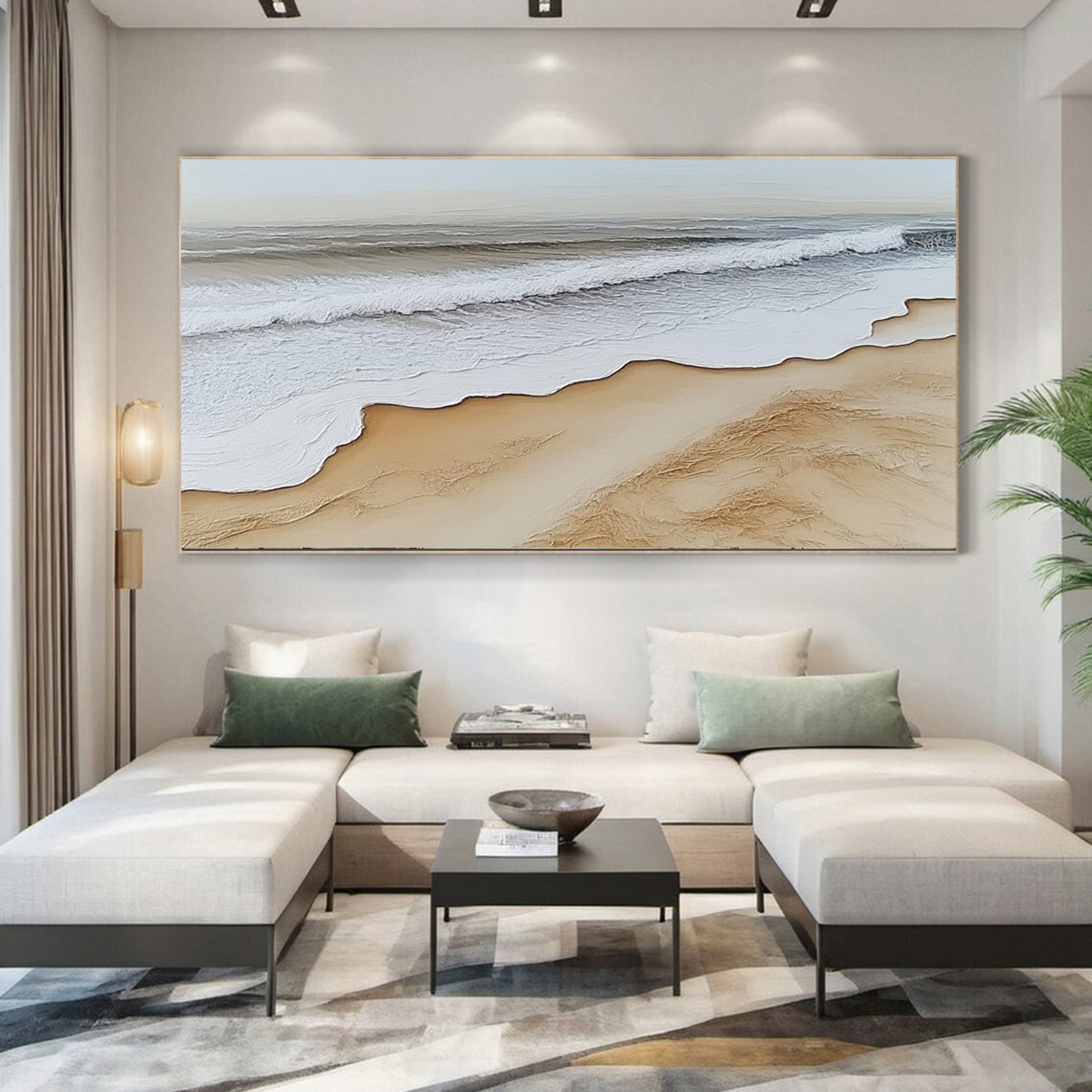 Luxury Beach Shoreline Canvas