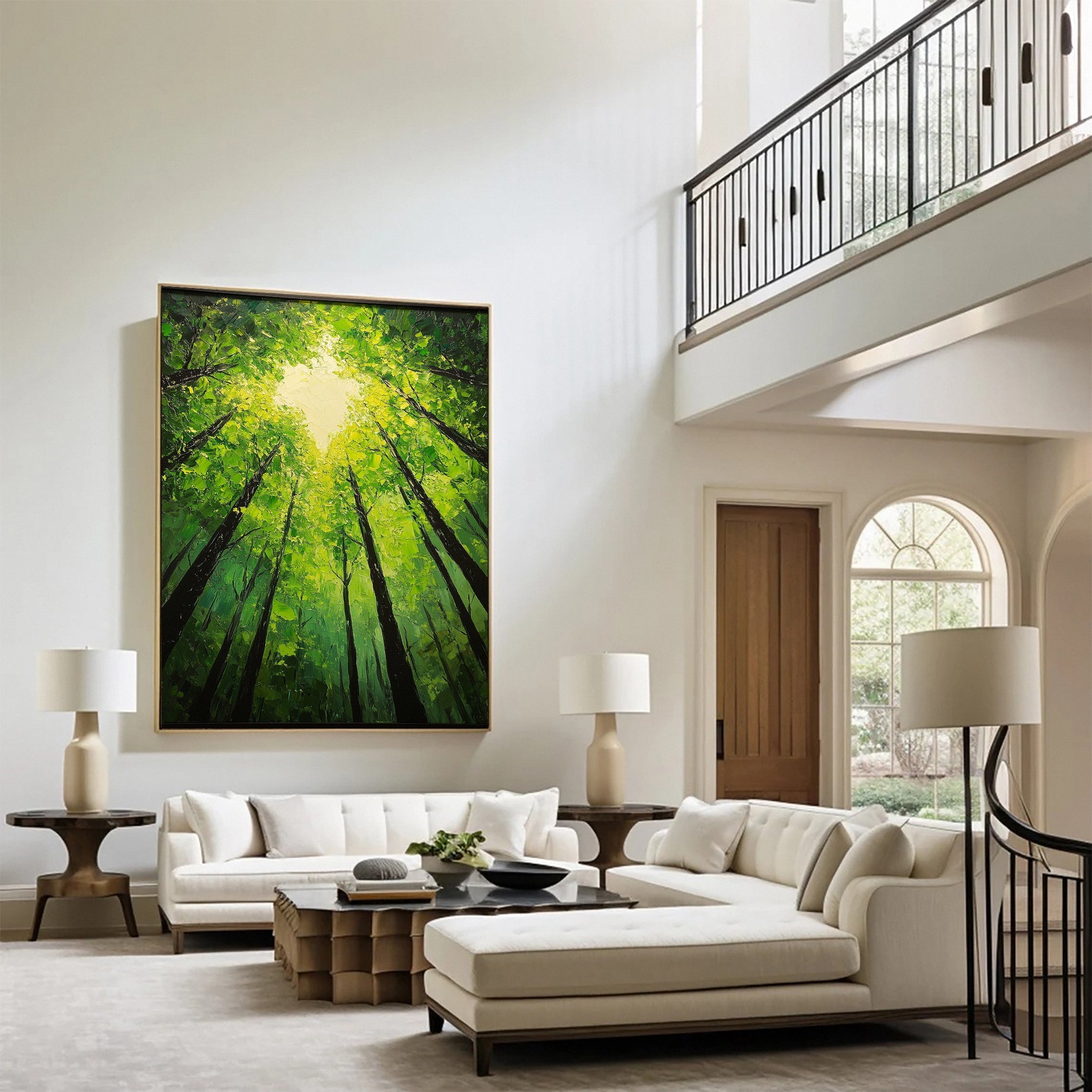 Modern Nature Tree Wall Art for Elegant Living Rooms #TP038