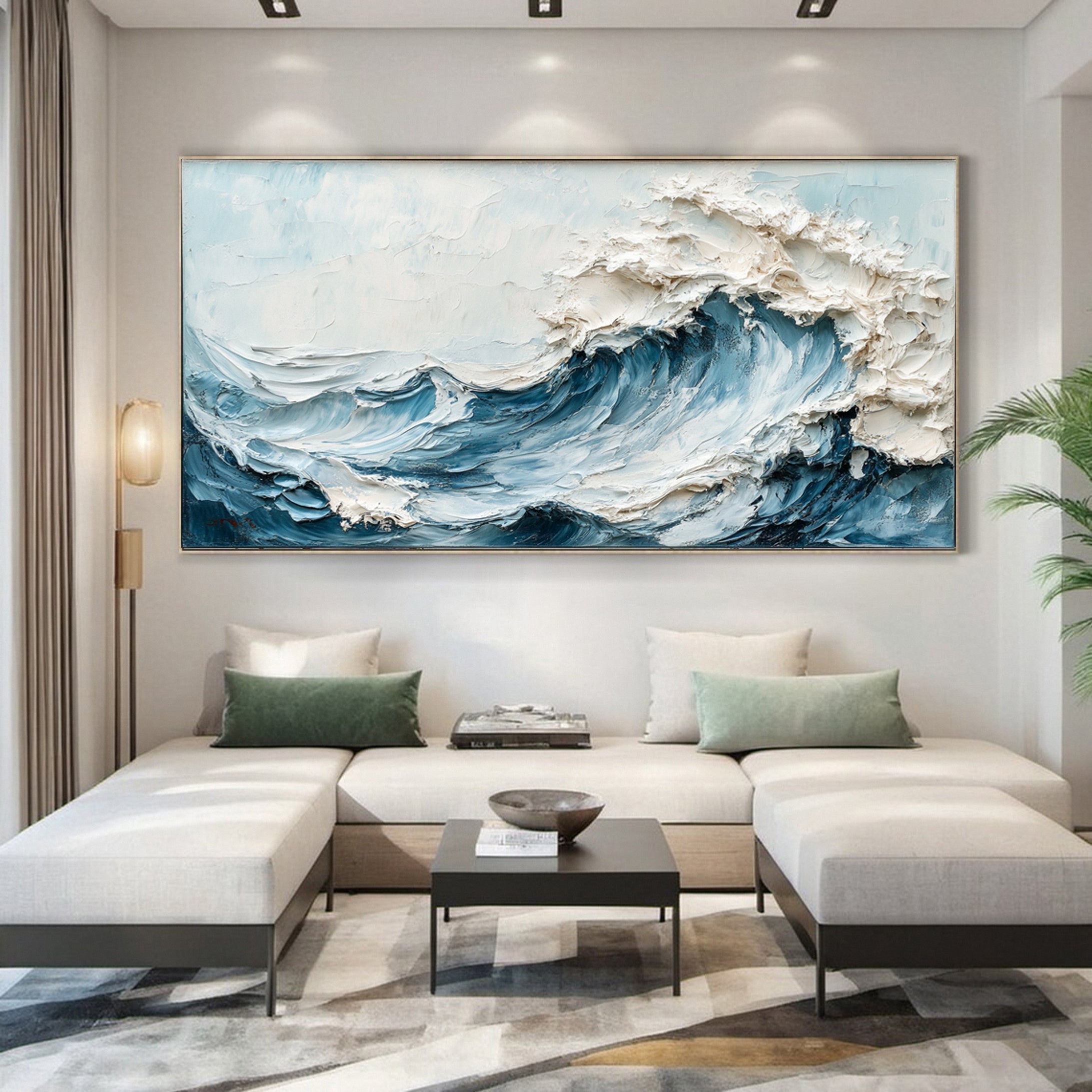 Chic Ocean-Inspired Canvas Art for Stylish Homes #OP021