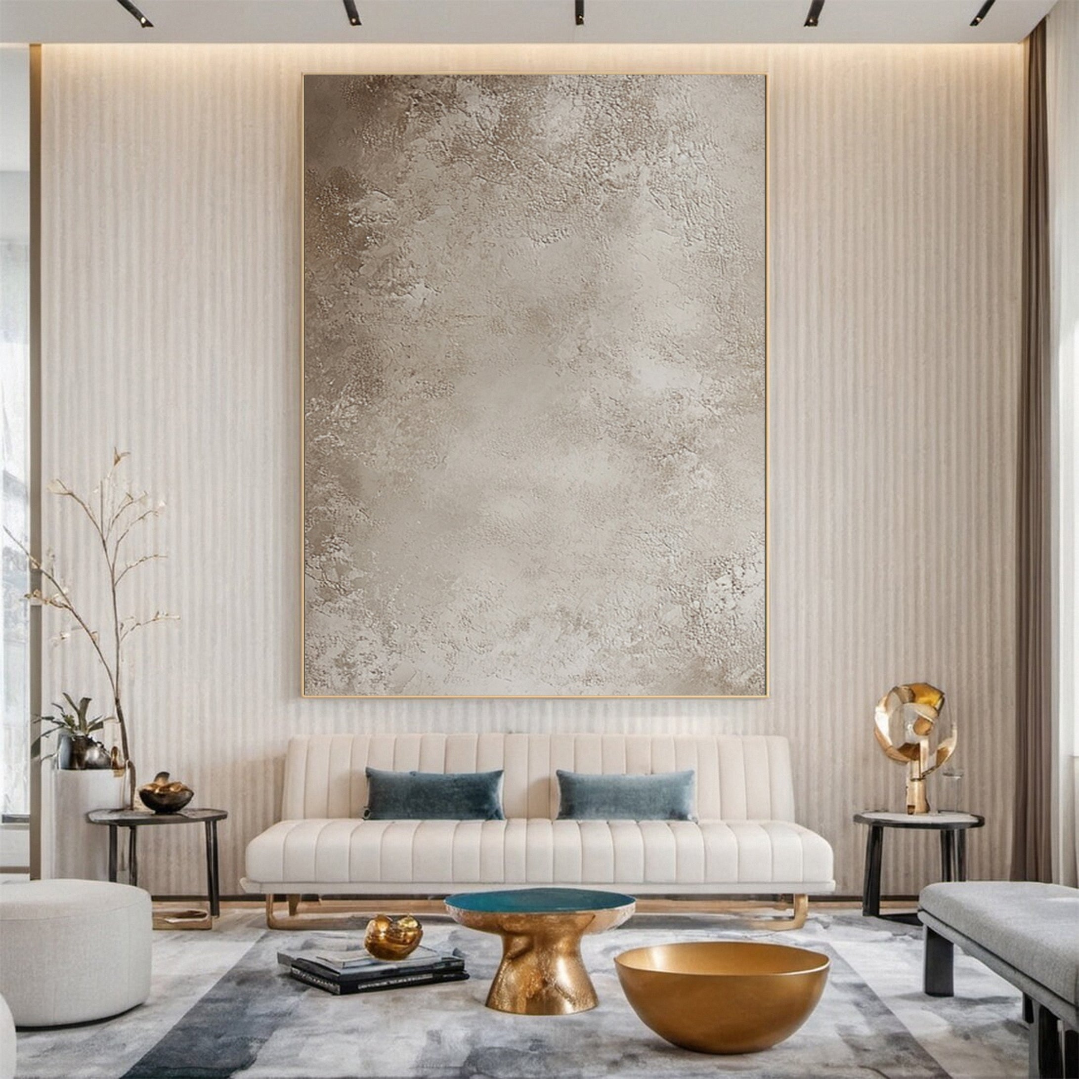 Neutral Tone Wabi Sabi Wall Art for Elegant Spaces #AB028