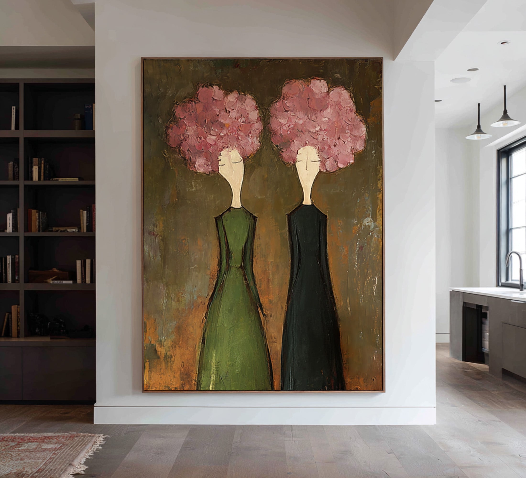 Luxury Figurative Wall Art - Hand Painted Canvas Oil Painting | KelorArt