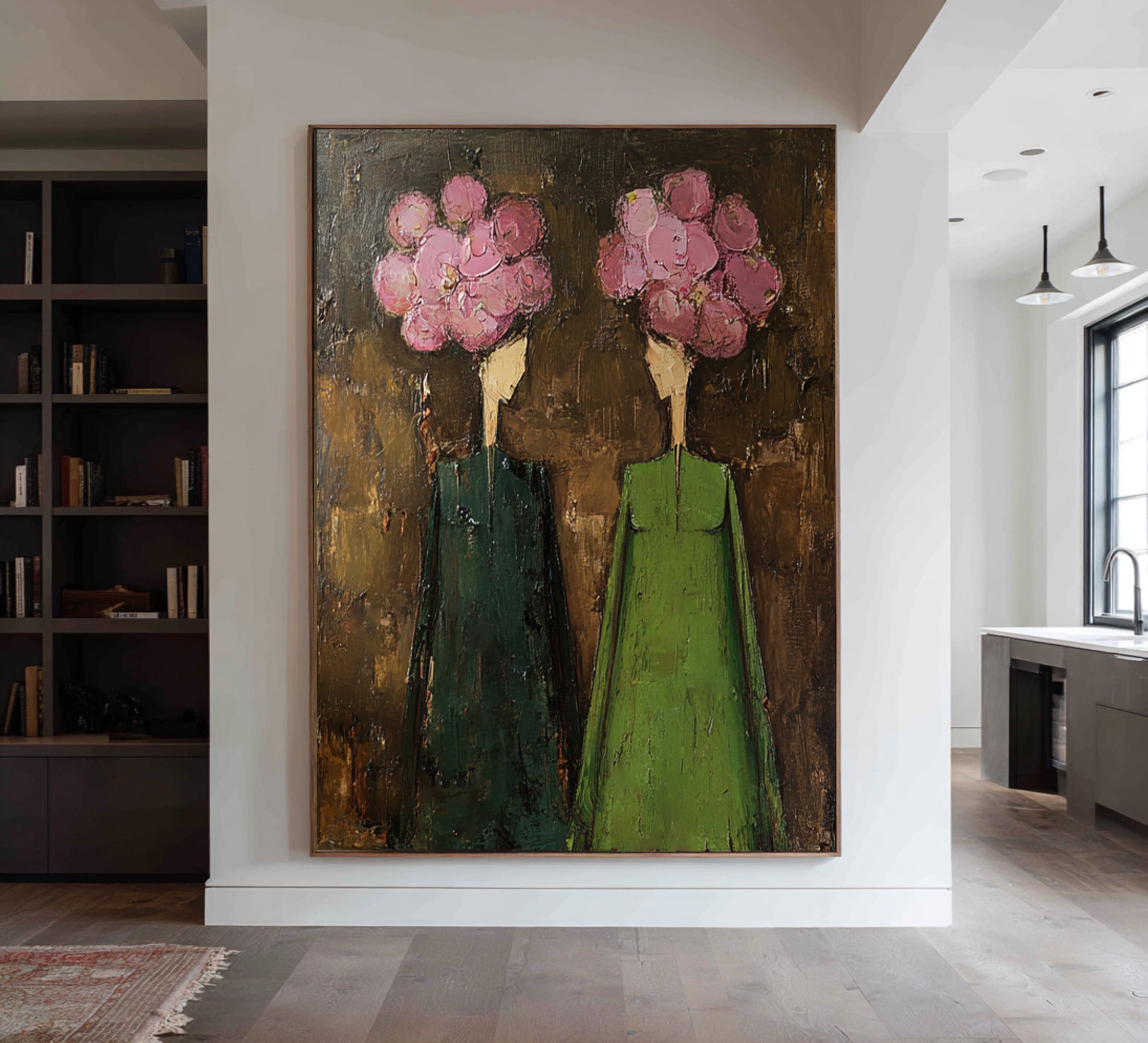 Modern Figurative Wall Art - Hand Painted Canvas | KelorArt